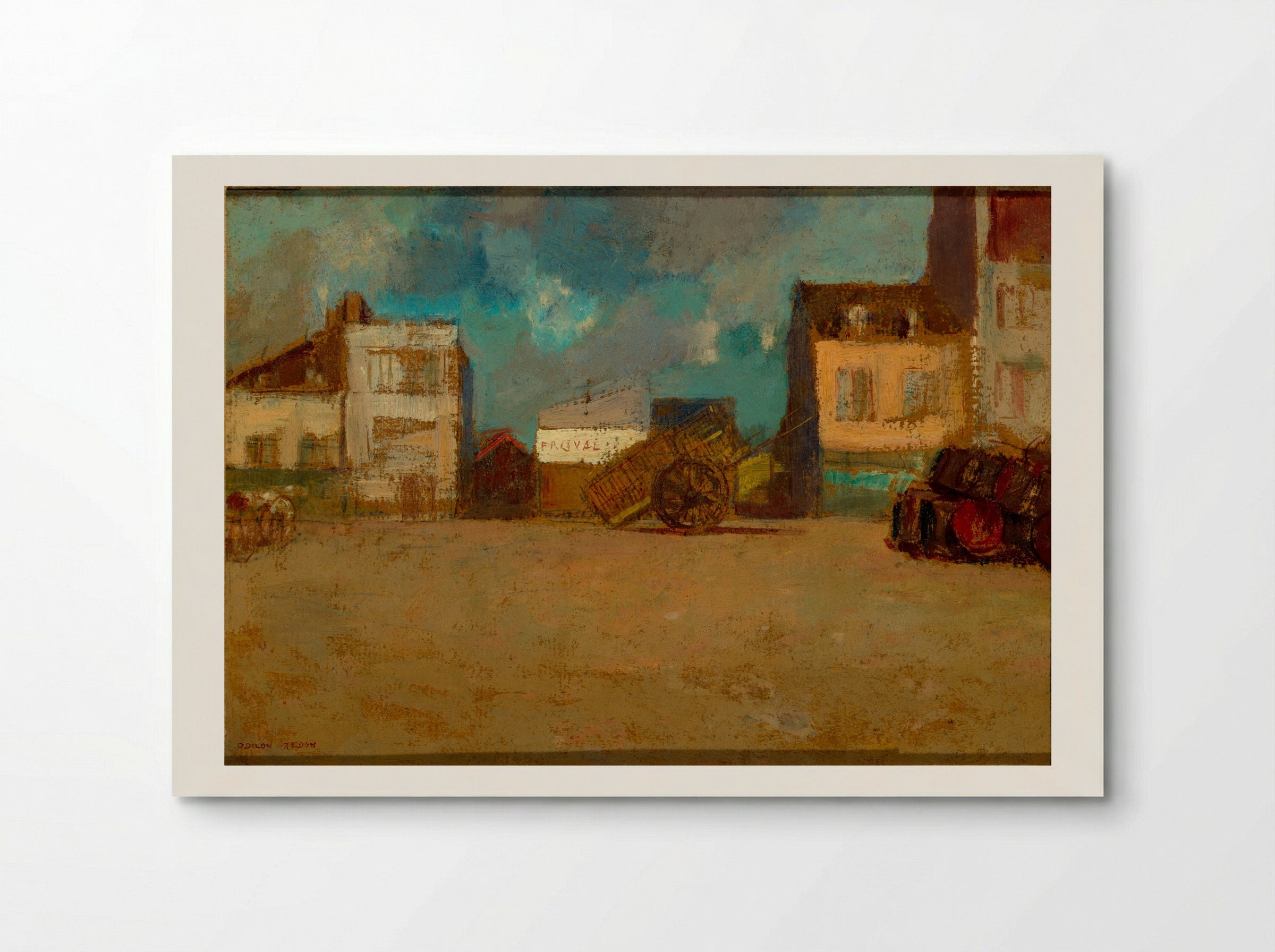Village Square, Brittany - Odilon Redon - Poster