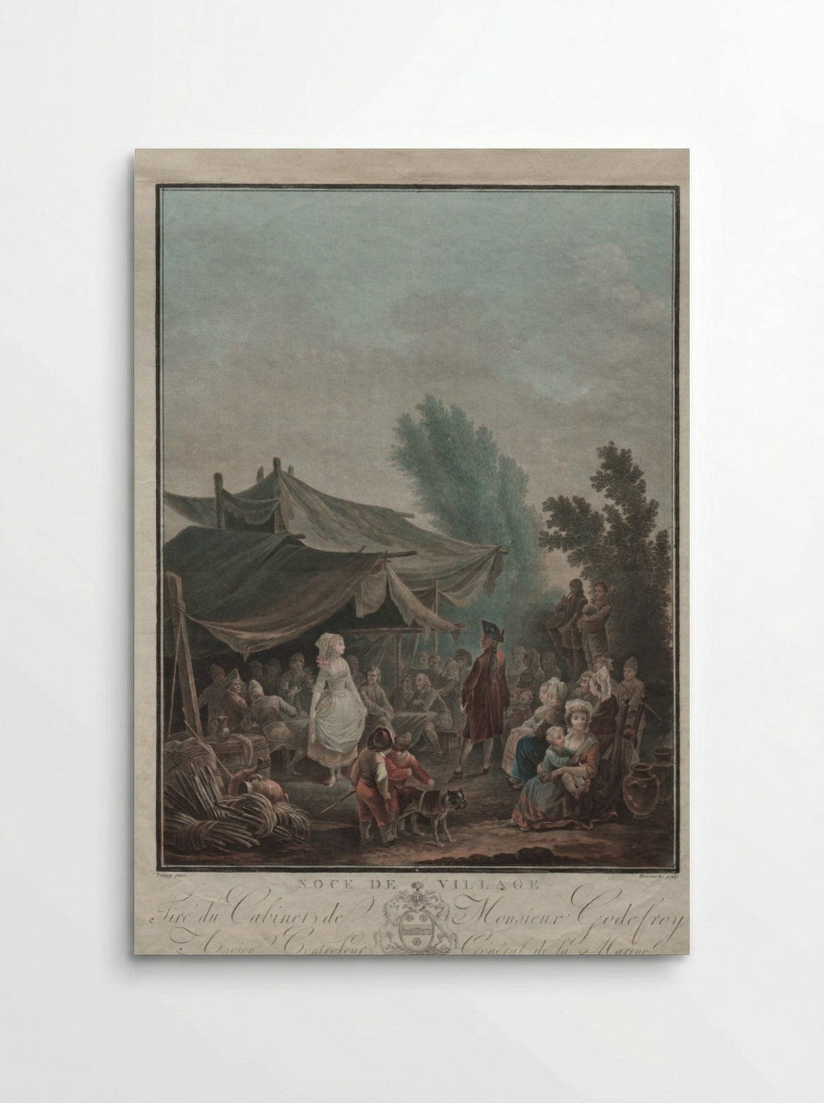 Village Wedding - Charles-Melchior Descourtis - Poster