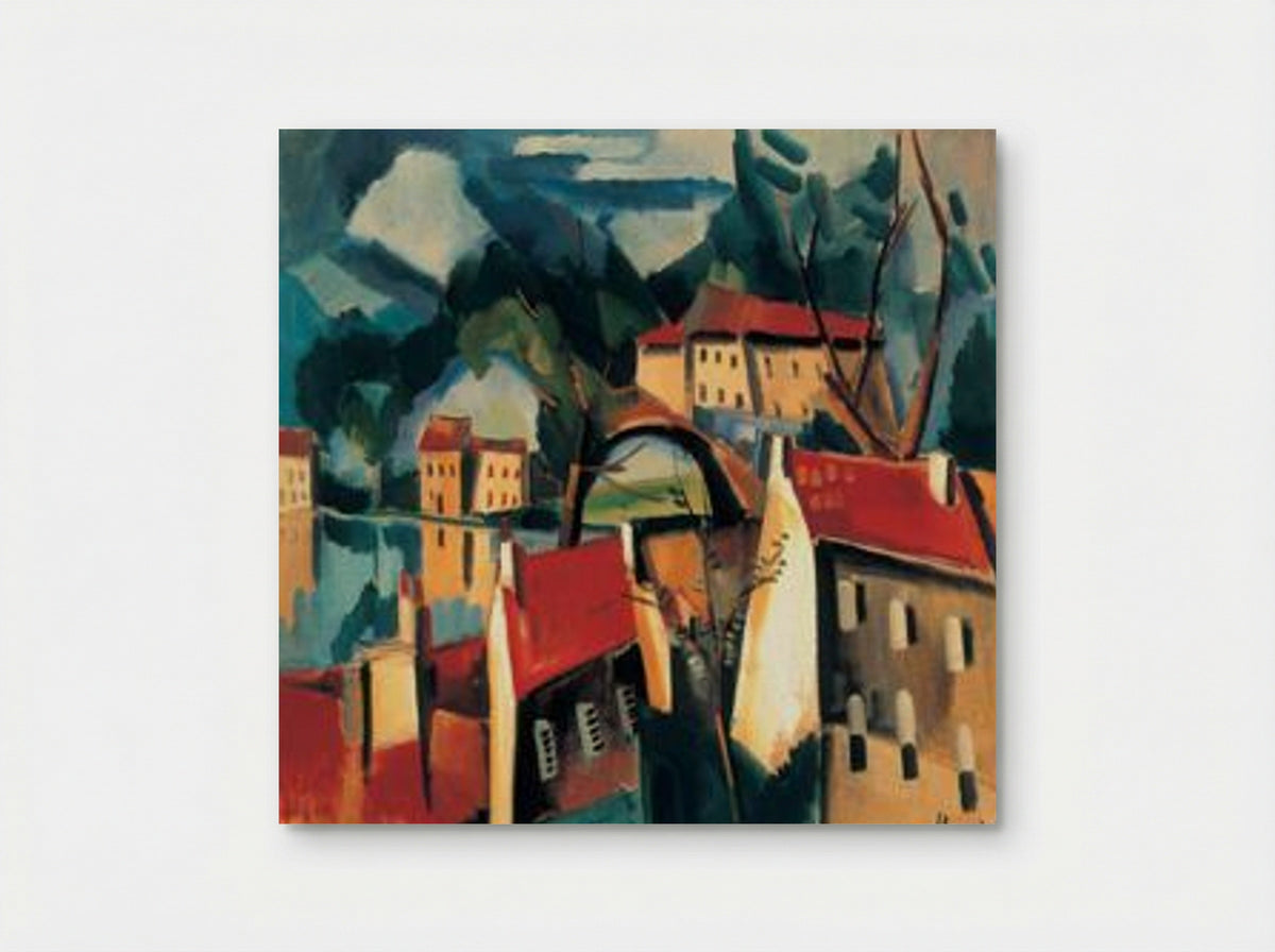Village on the River - Maurice de Vlaminck - Poster