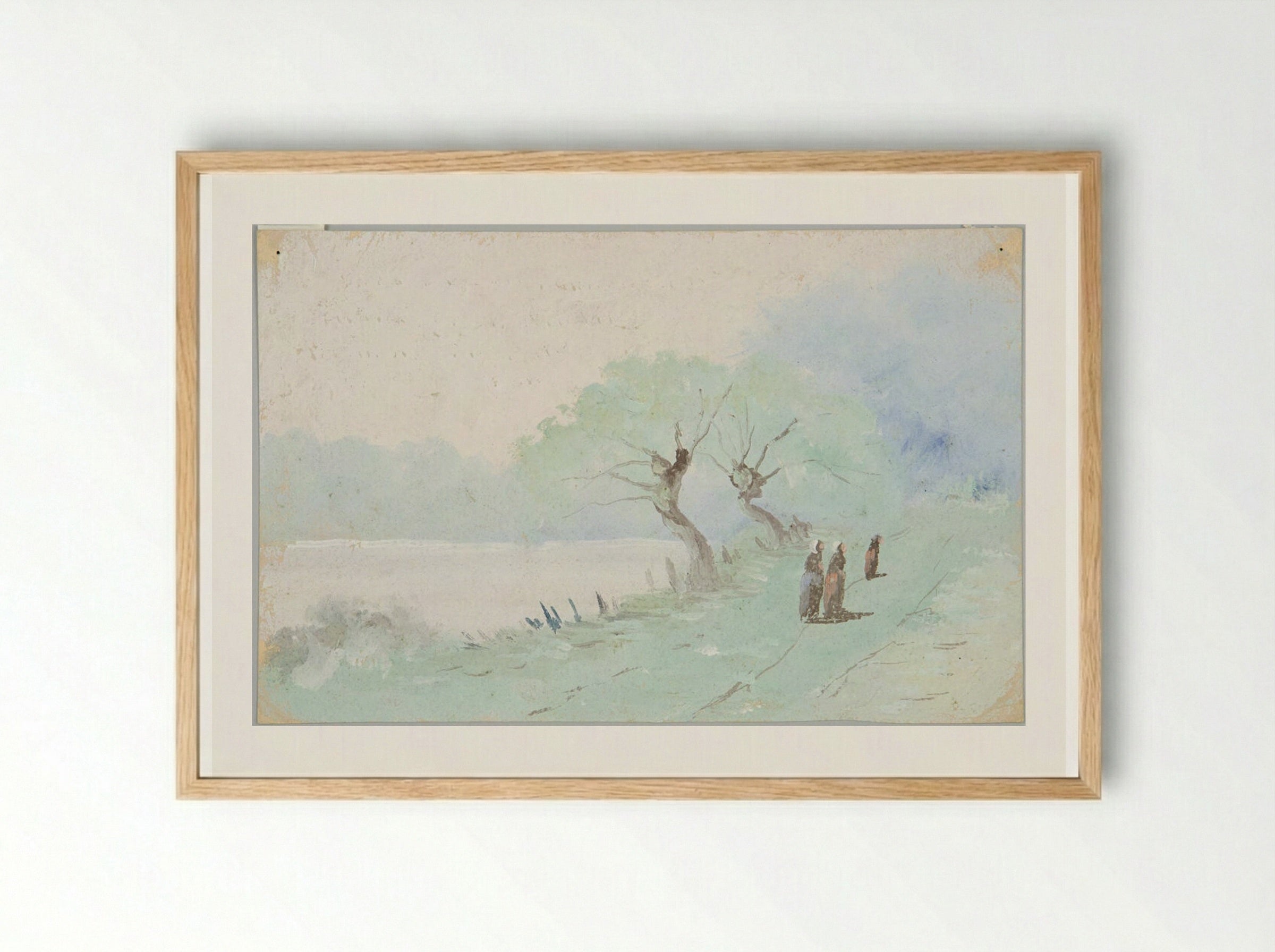 Ville d'Avray - Jean-Baptiste-Camille Corot - Framed Print Wood