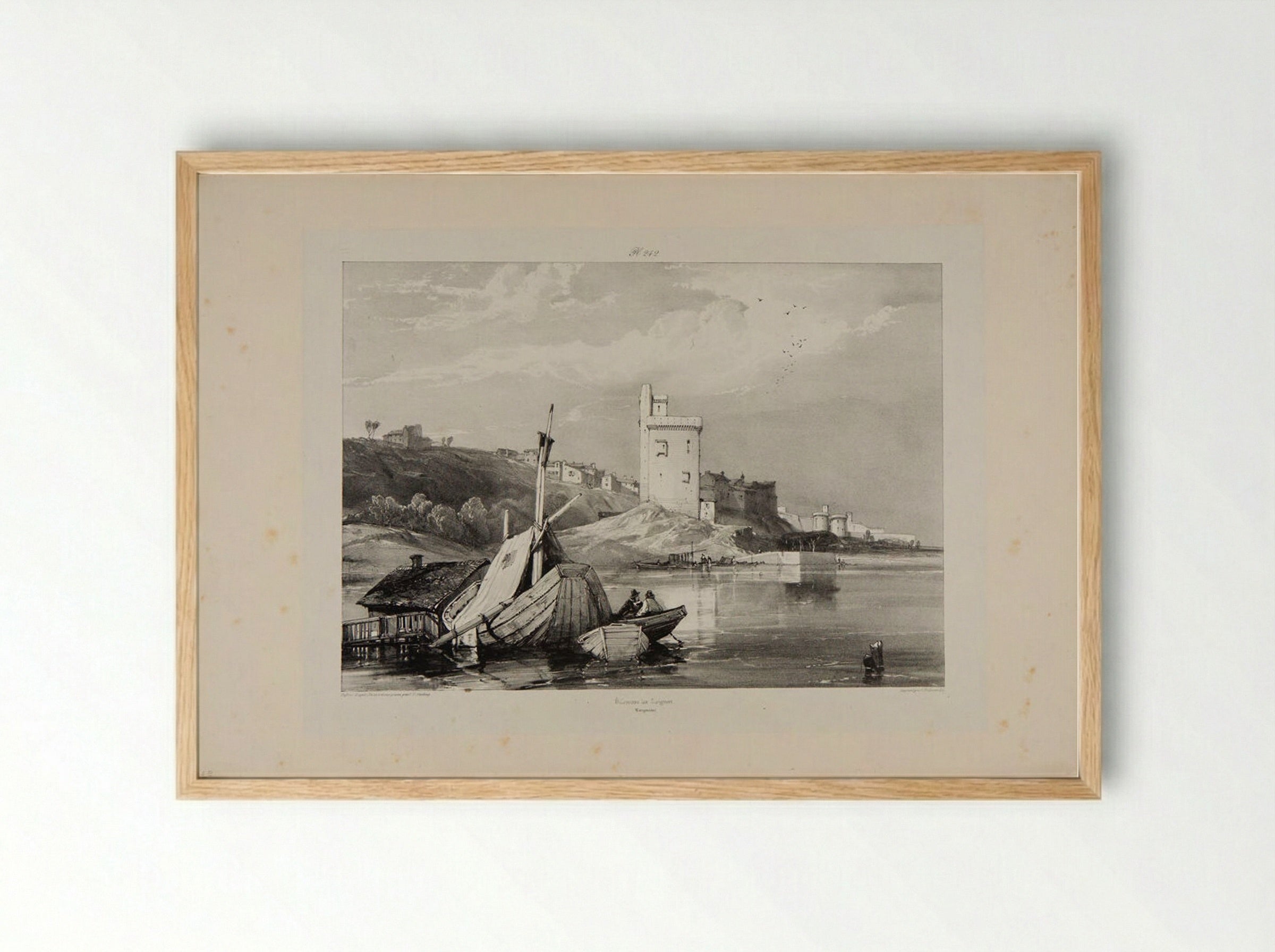 Villeneuve les Avignon, Languedoc - James Duffield Harding - Framed Print Wood