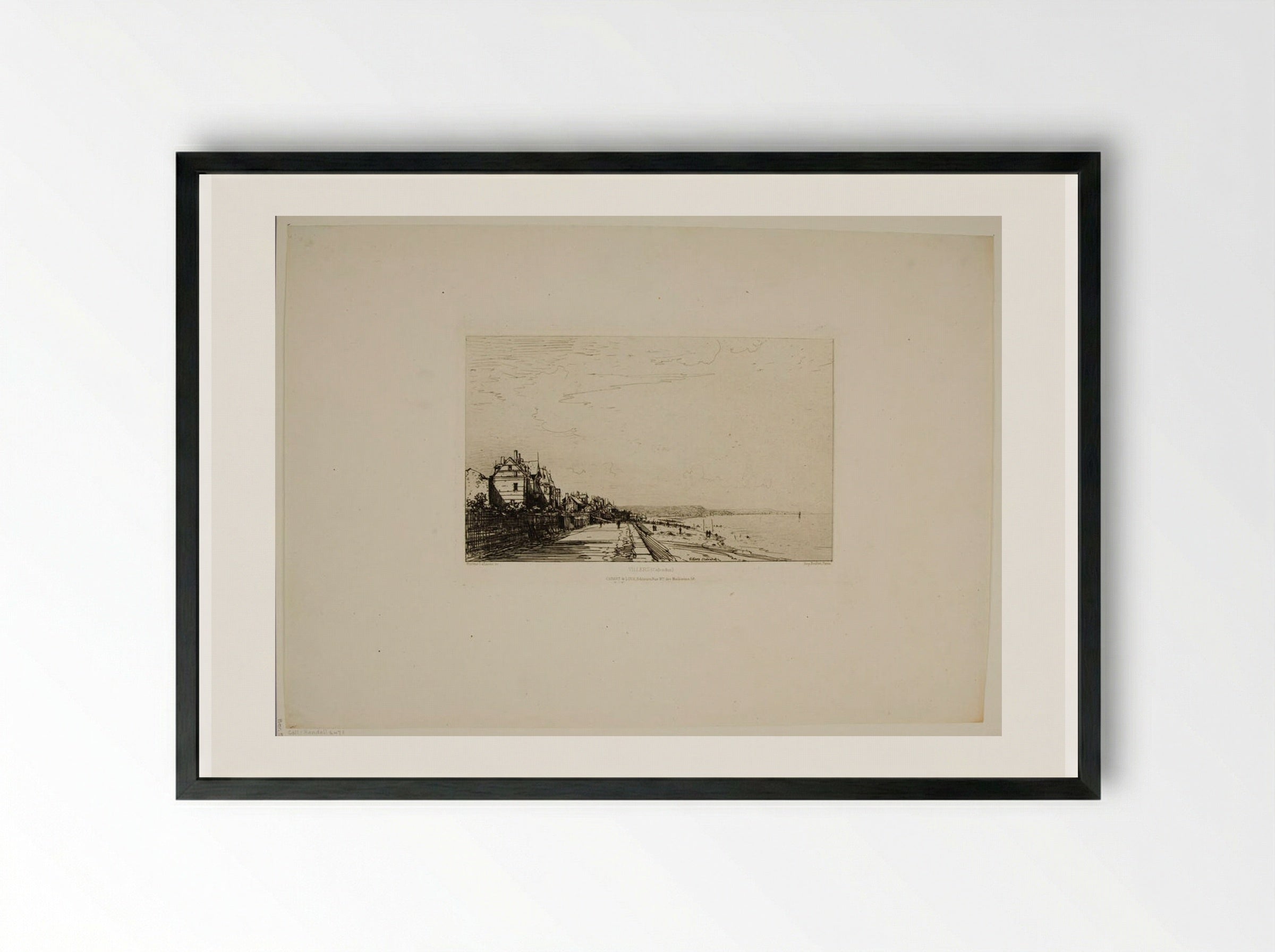 Villers (Calvados) - Maxime Lalanne - Framed Print Black
