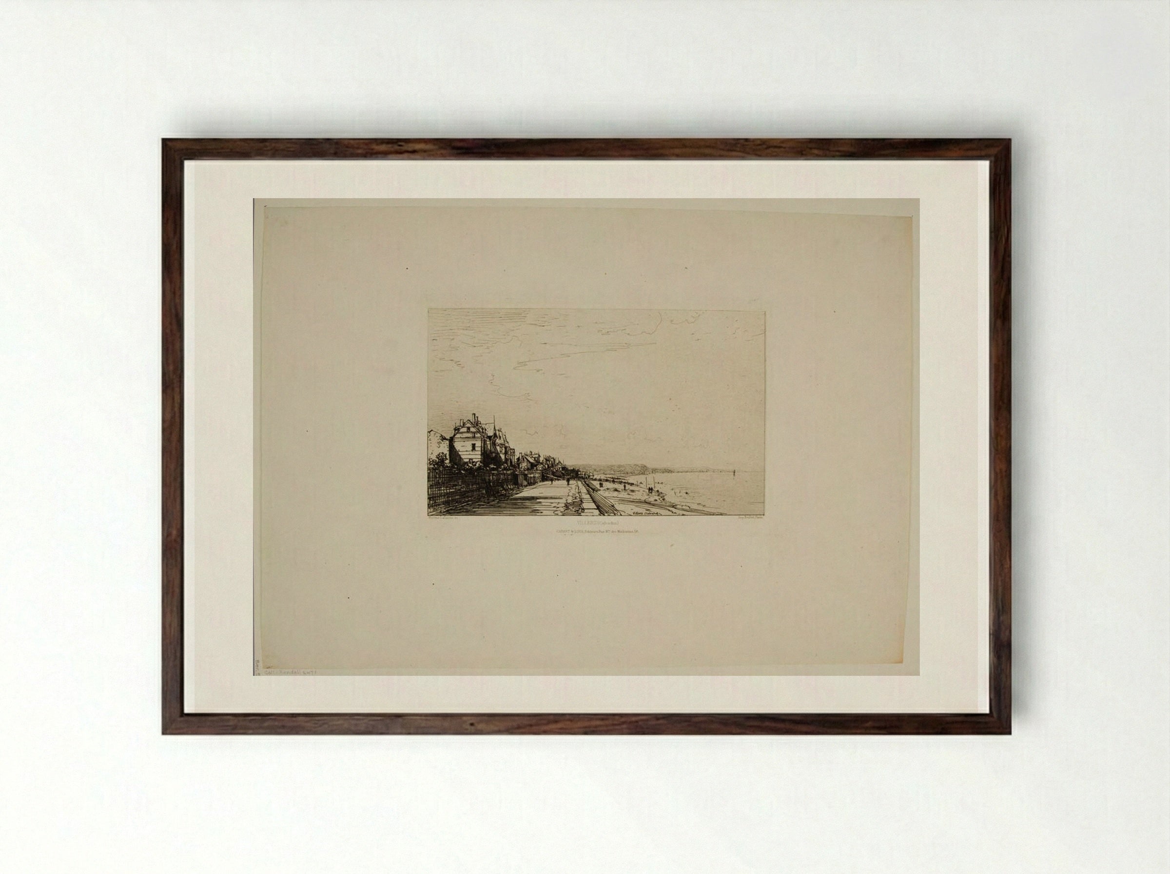 Villers (Calvados) - Maxime Lalanne - Framed Print Dark Wood