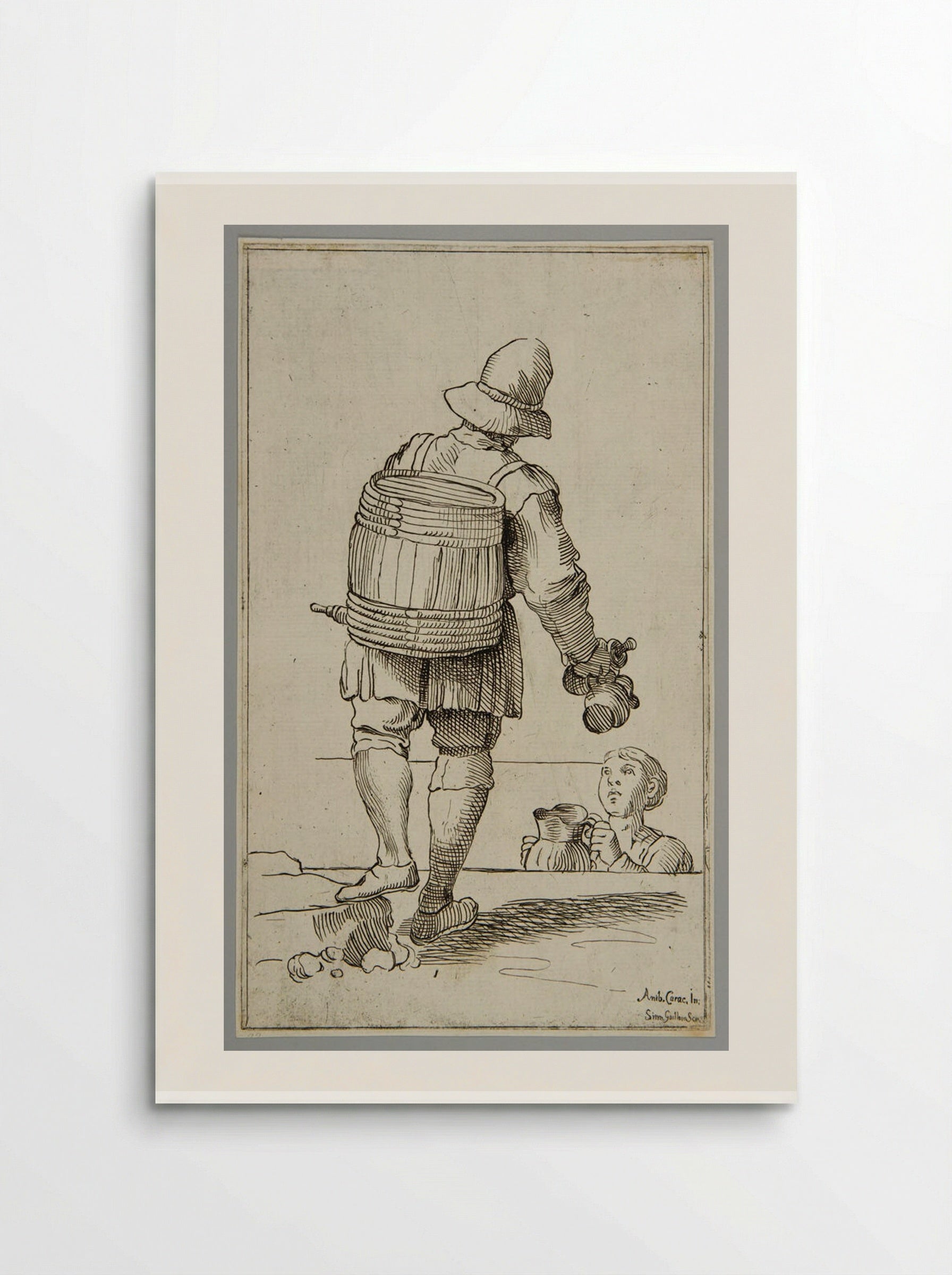 Vinegar Vendor!, plate 33 - Simon Guillain - Poster