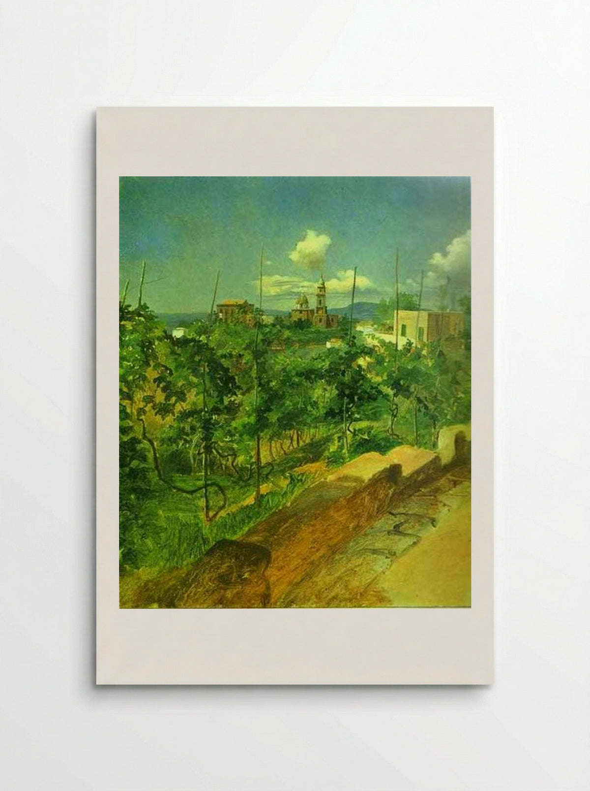 Vineyard at Vico - Nikolai Ge - Poster