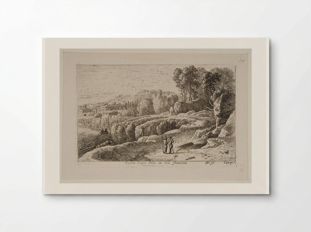 Vineyard of Pope Julius on the Via Flaminia - Herman van Swanevelt - Poster