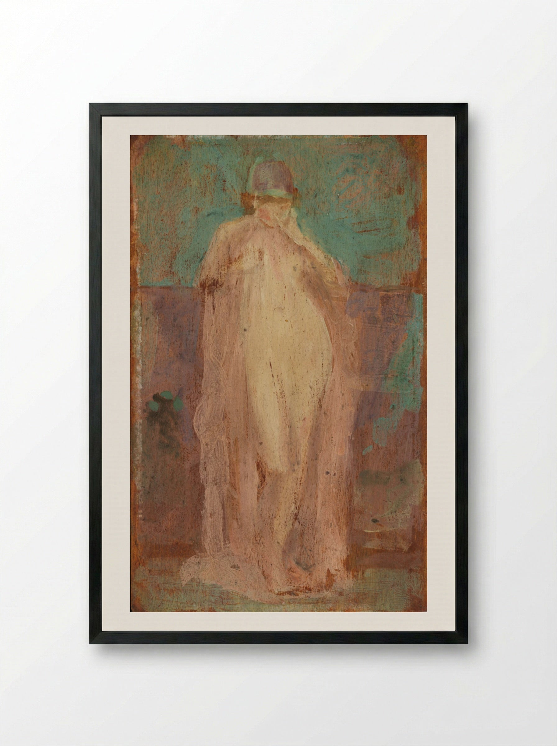 Violet and Rose: La Belle de Jour - James Abbott McNeill Whistler - Framed Print Black