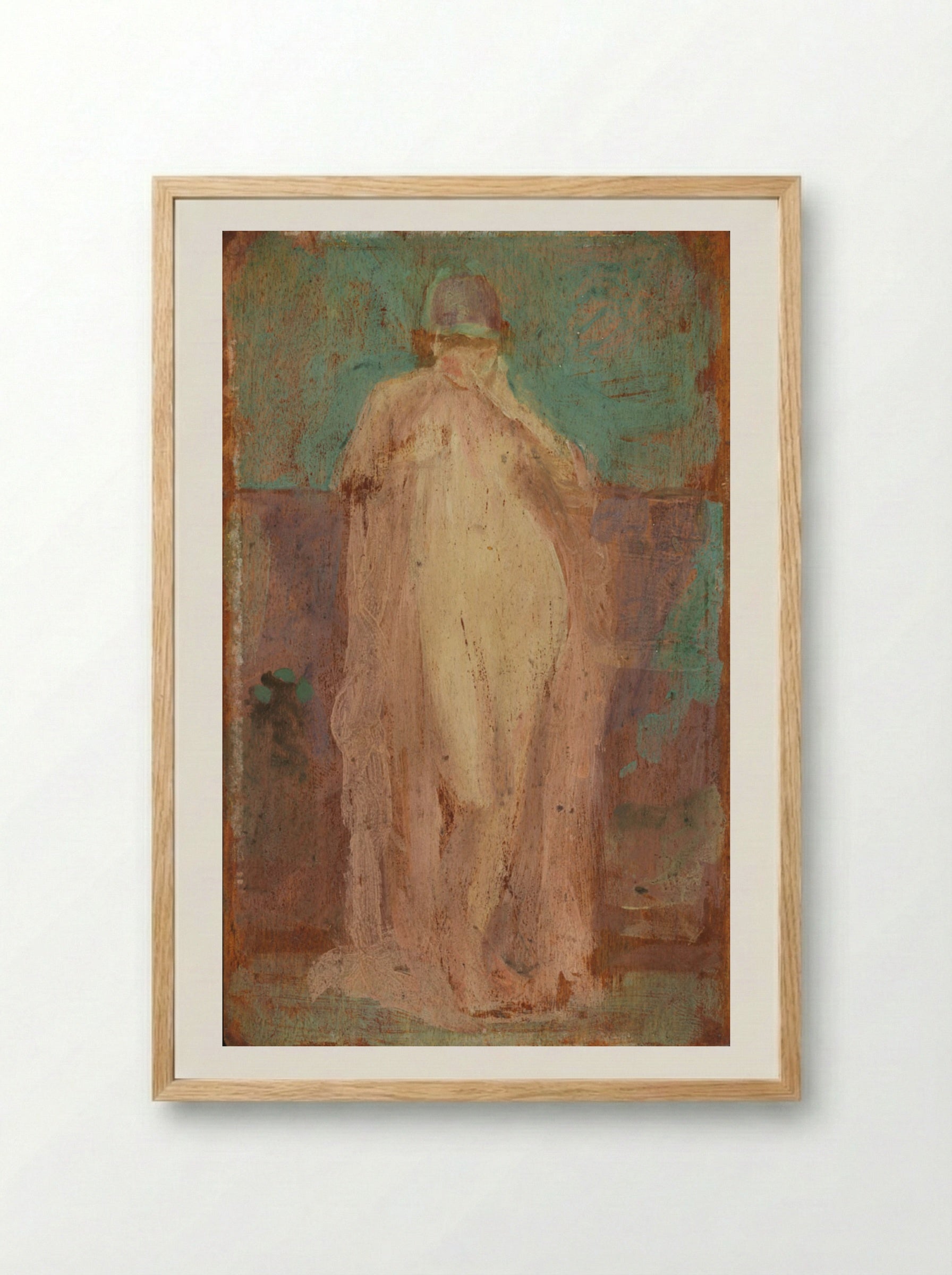 Violet and Rose: La Belle de Jour - James Abbott McNeill Whistler - Framed Print Wood