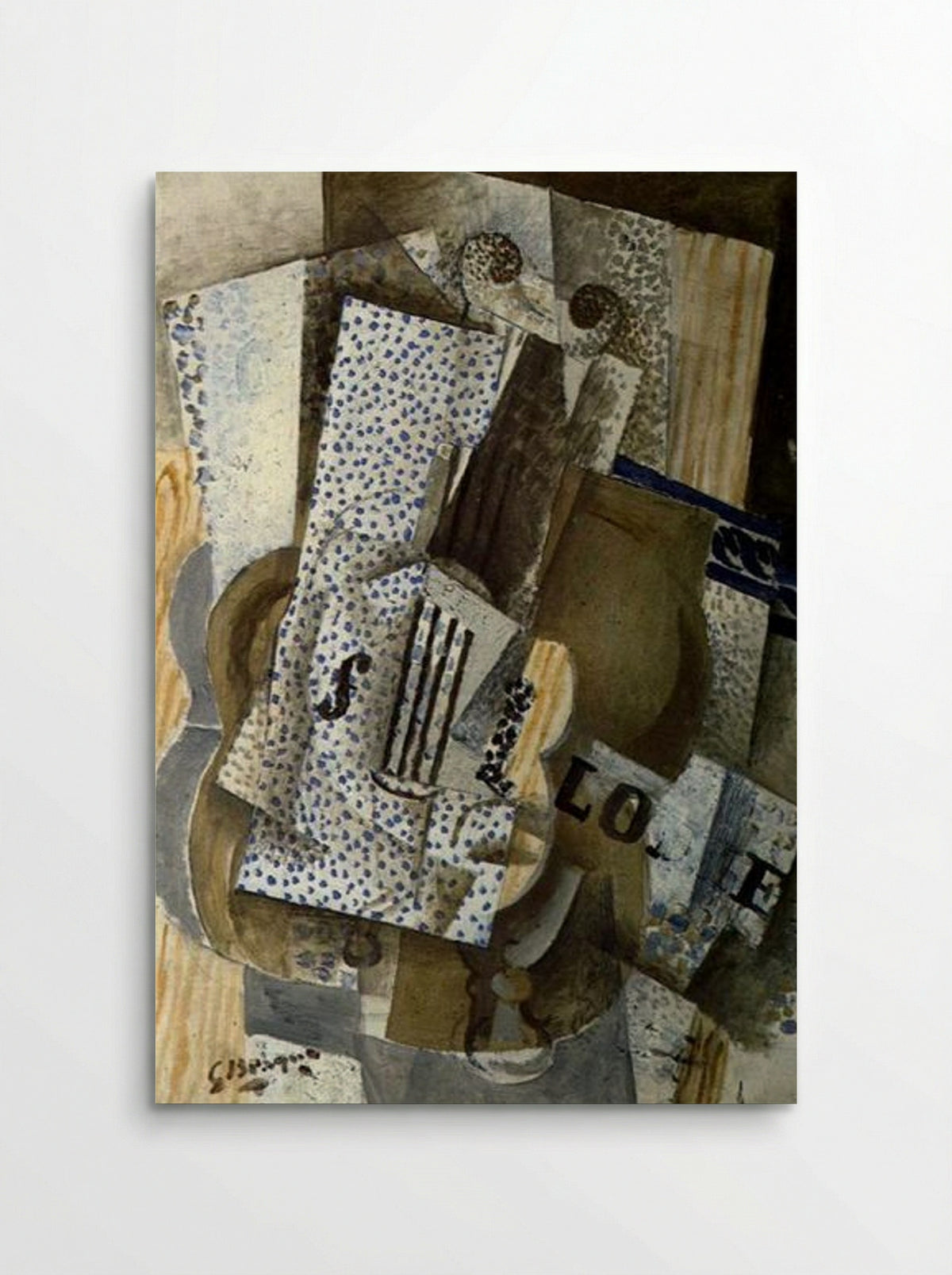 Violin and Pipe (Le Quotidien) - Georges Braque - Poster