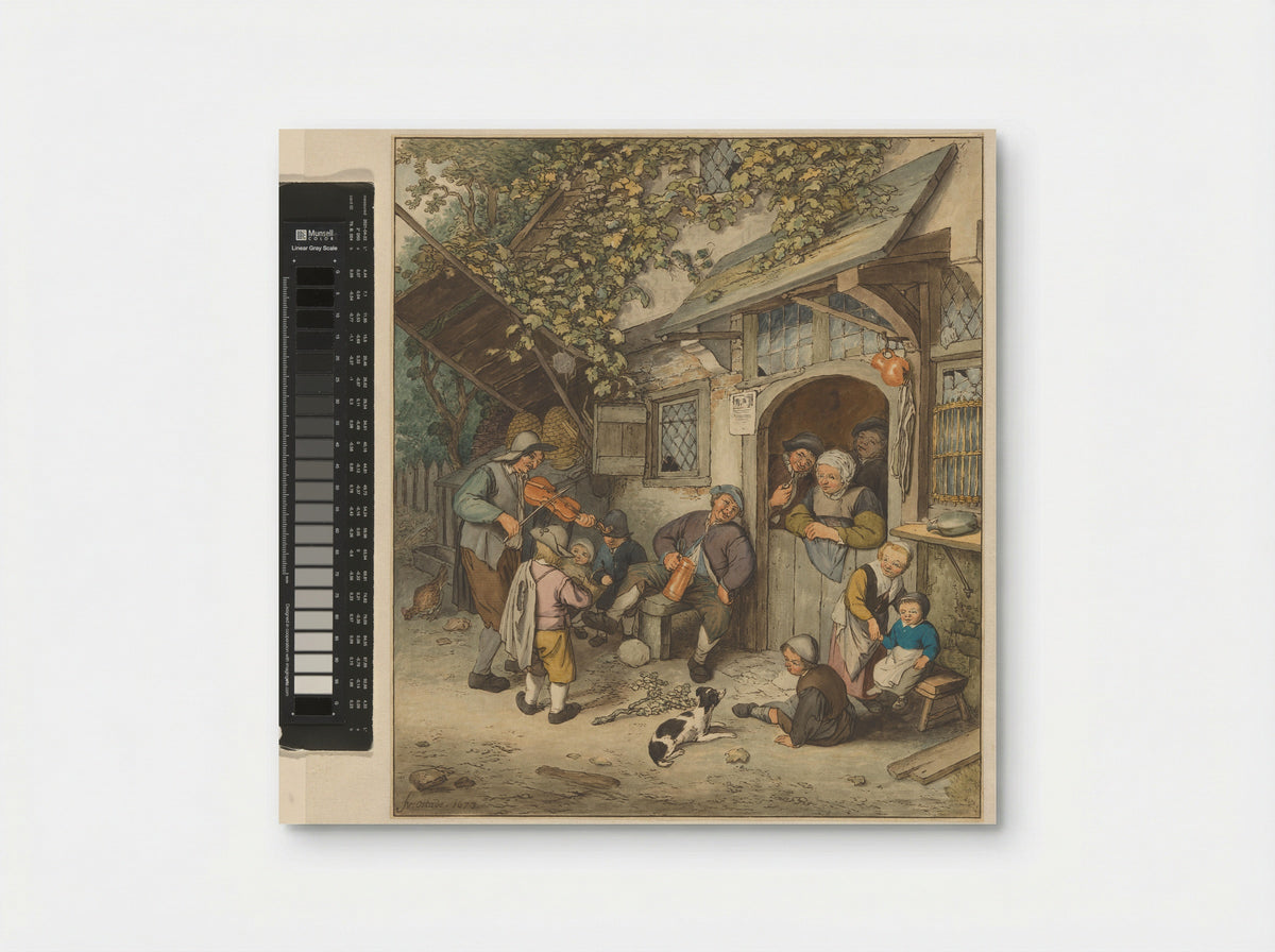 Vioolspeler voor een herberg - Cornelis Ploos van Amstel - Poster