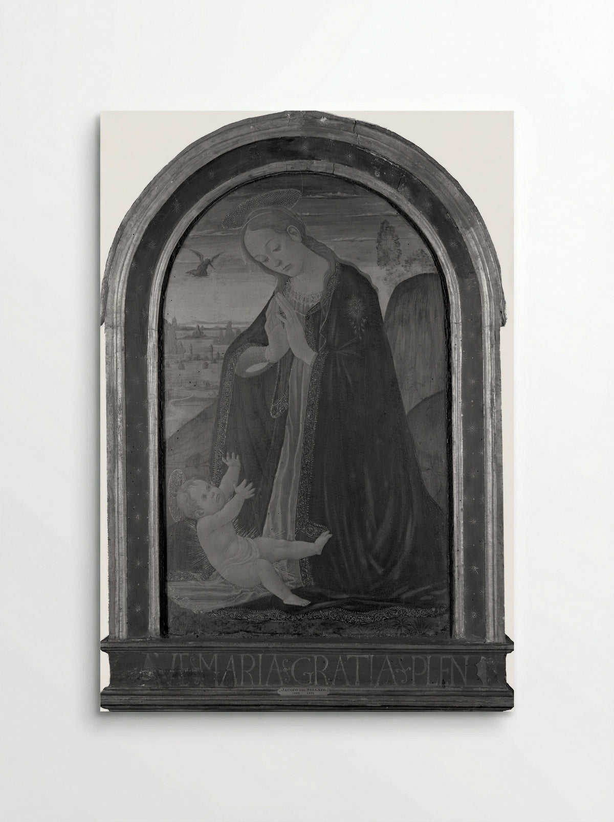 Virgin Adoring the Child - Jacopo del Sellaio - Poster