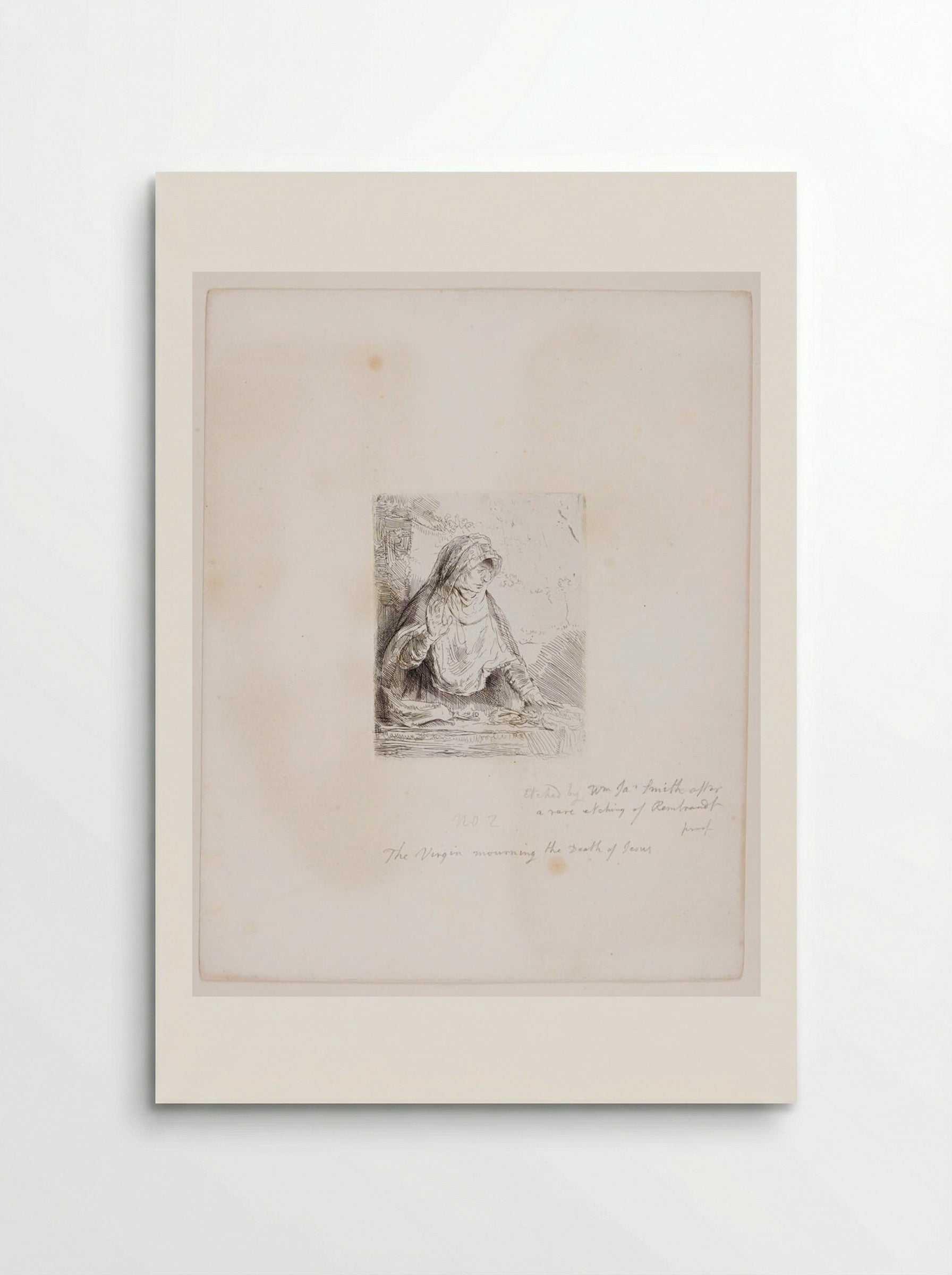 Virgin Mourning the Death of Jesus - William James Smith - Poster
