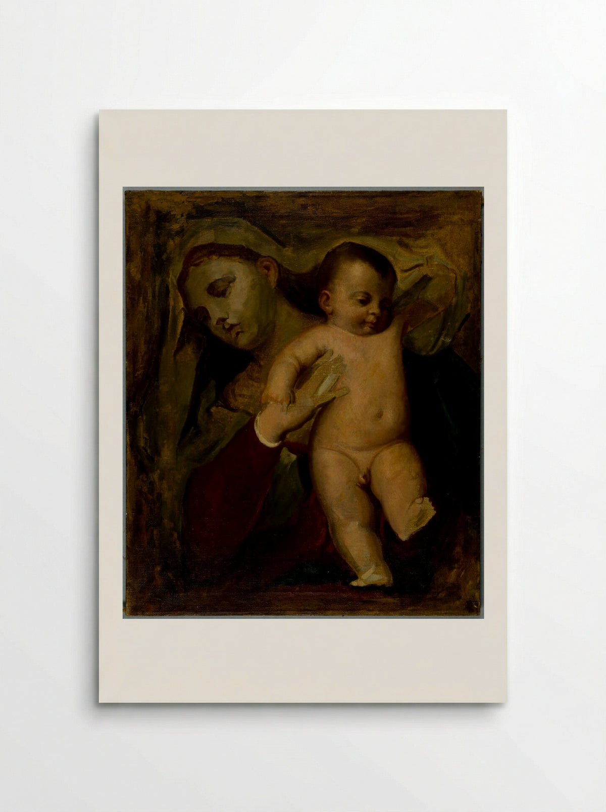 Virgin and Child, from the Pesaro Madonna, after Titian - Carl Peter Teigen - Poster