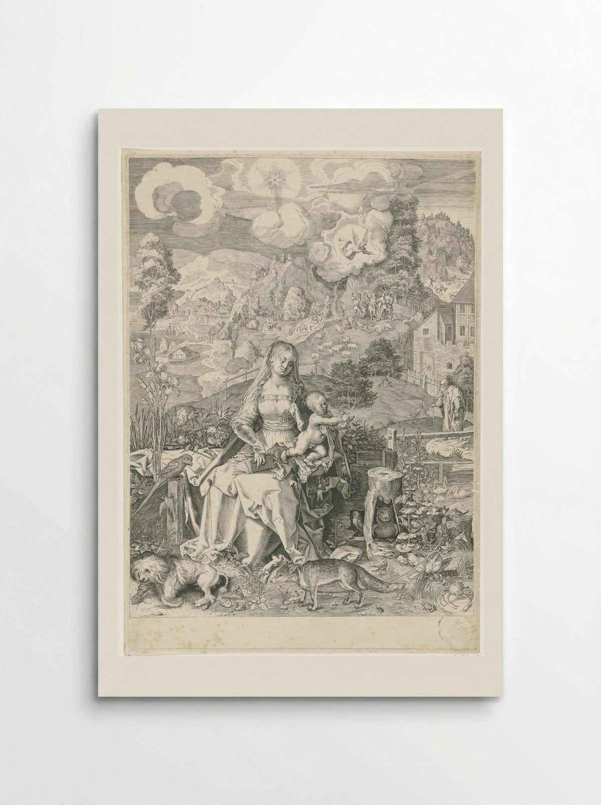 Virgin and Child in a Landscape - Aegidius Sadeler (II) - Poster