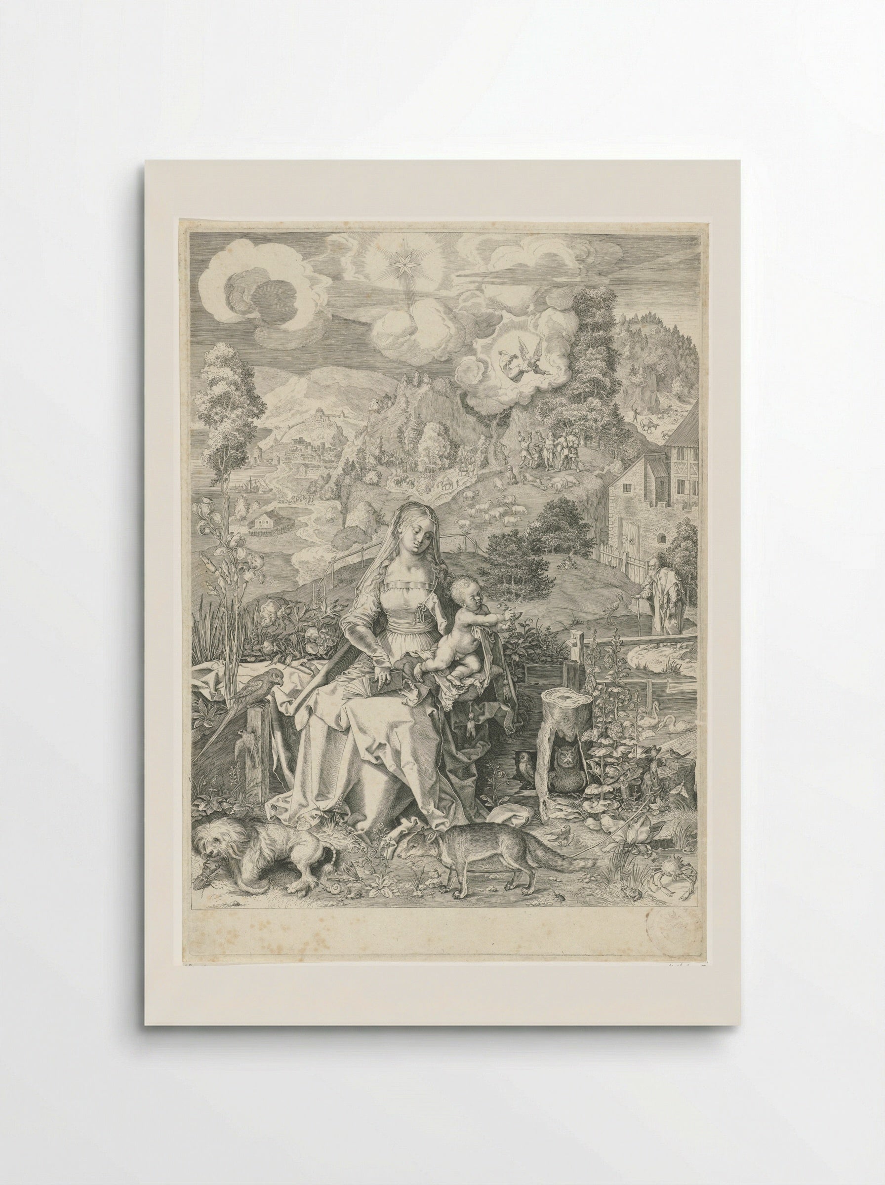 Virgin and Child in a Landscape - Aegidius Sadeler (II) - Poster