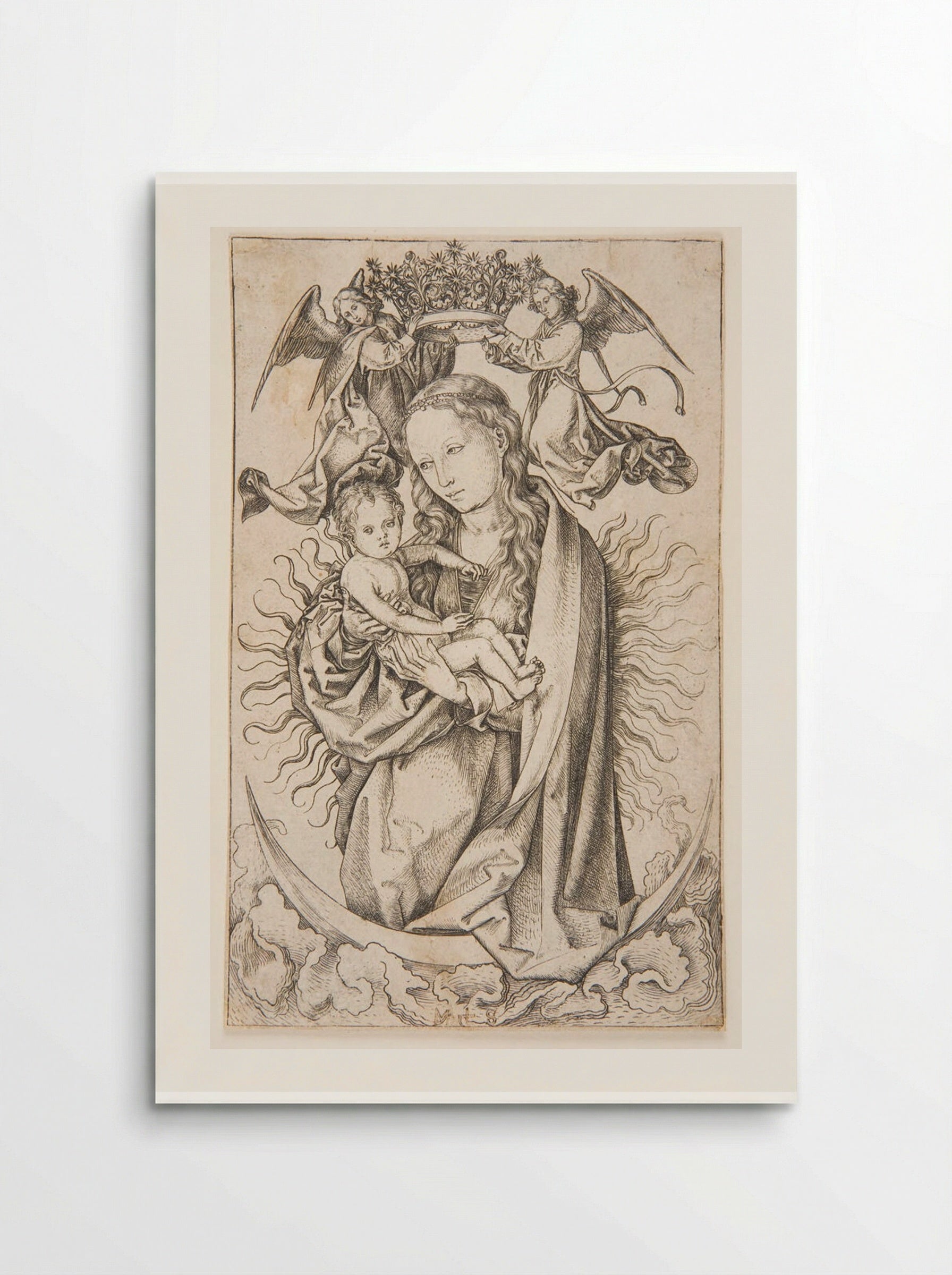 Virgin and Child on a Crescent - Martin Schongauer - Poster