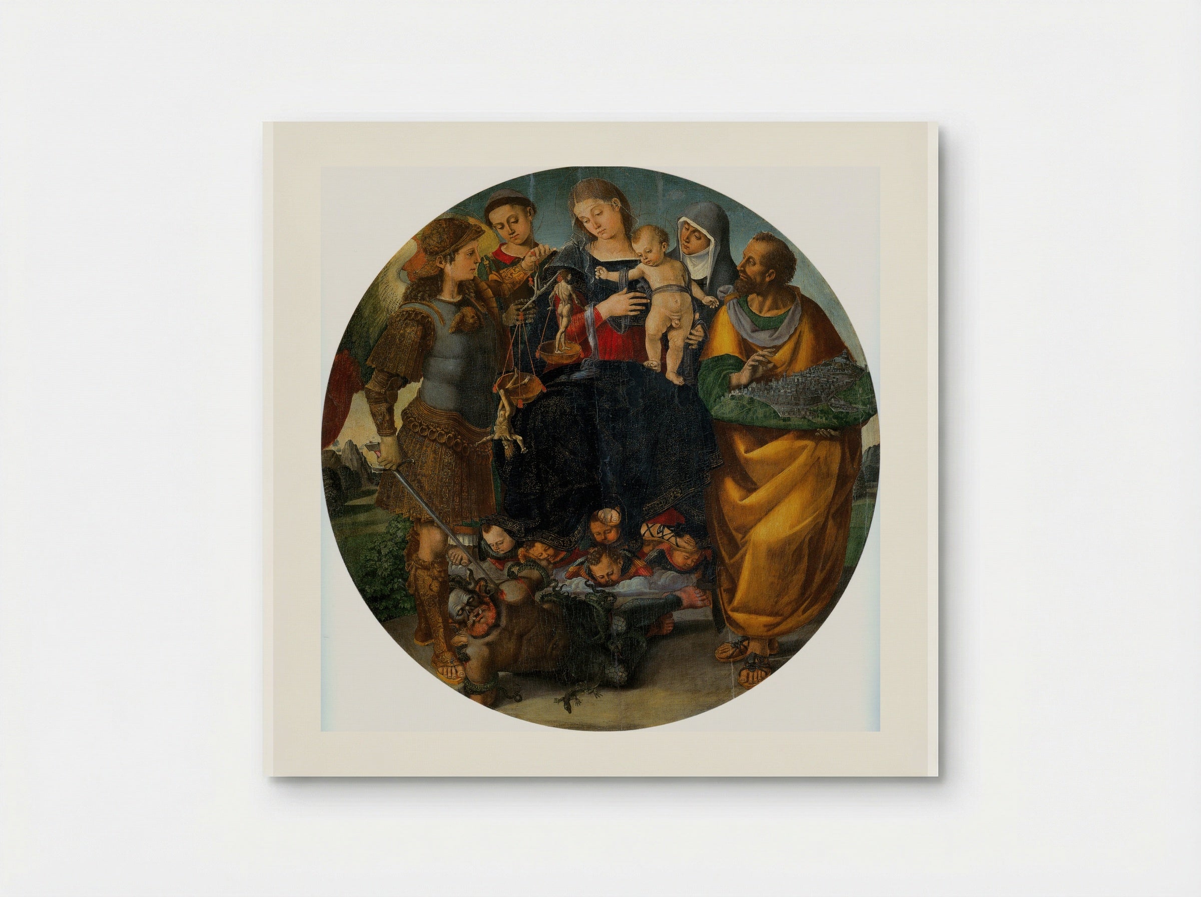 Virgin and Child with Saints and Angels - Luca Signorelli - Poster
