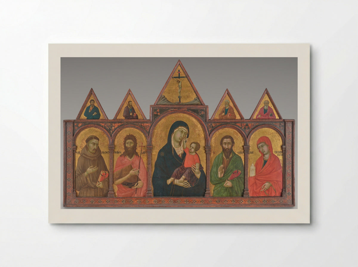 Virgin and Child with Saints - Ugolino di Nerio - Poster