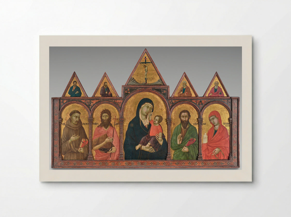 Virgin and Child with Saints - Ugolino di Nerio - Poster
