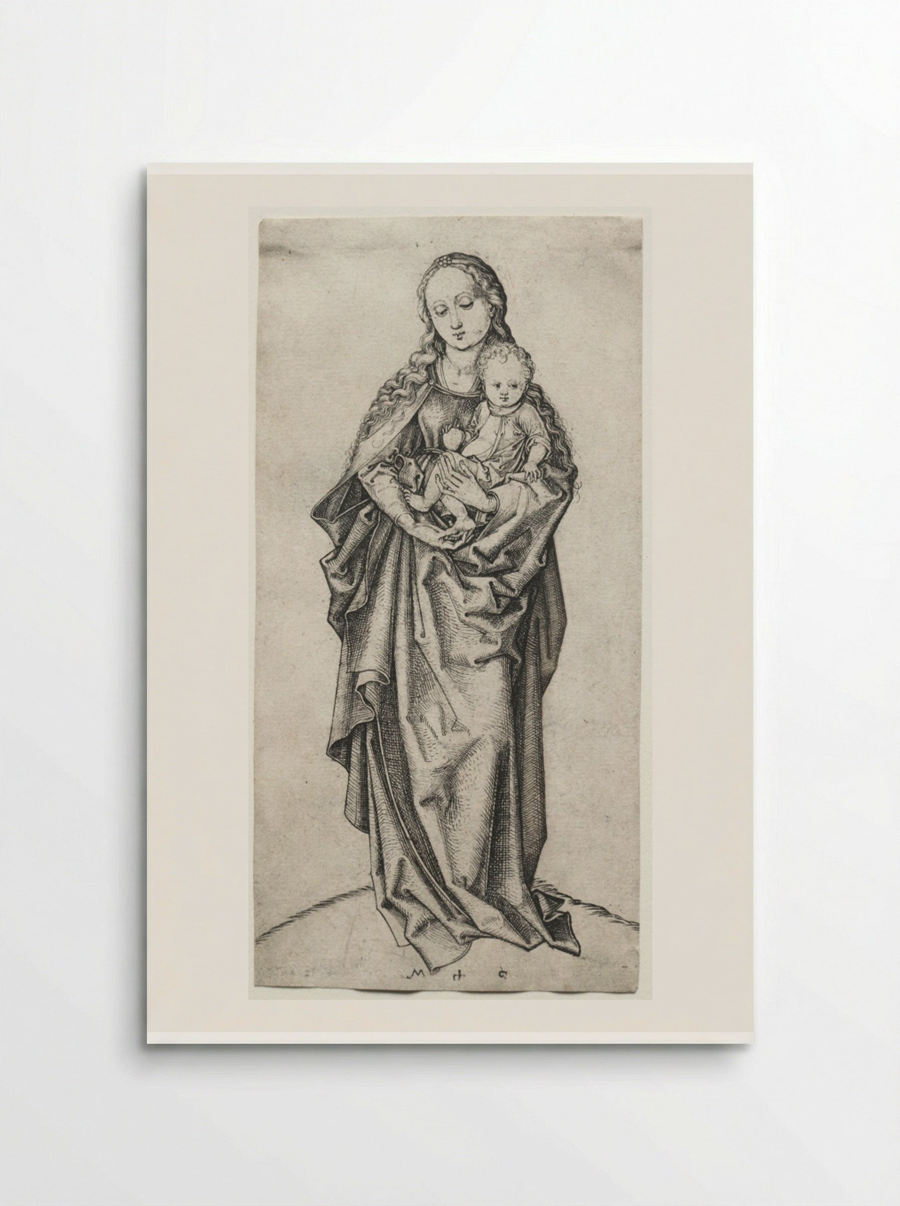 Virgin and Child with an Apple - Martin Schongauer - Poster