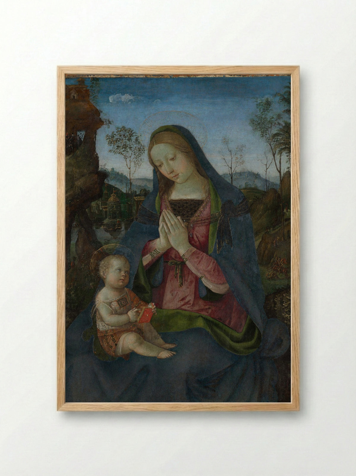Virgin and Child - Pintoricchio - Framed Print Wood