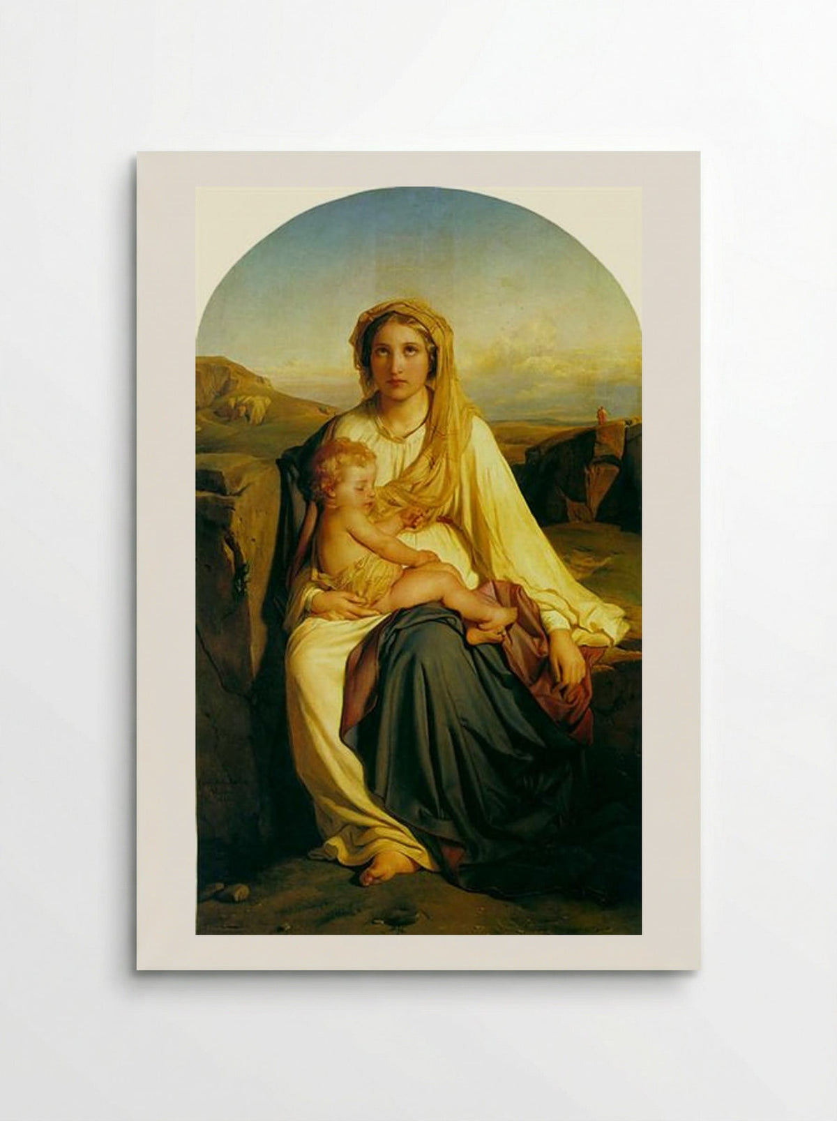 Virgin and Child - Paul Delaroche - Poster