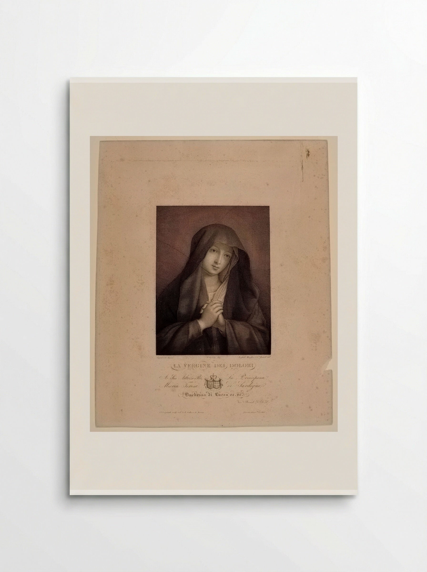 Virgin of Sorrows - Raphael Morghen - Poster