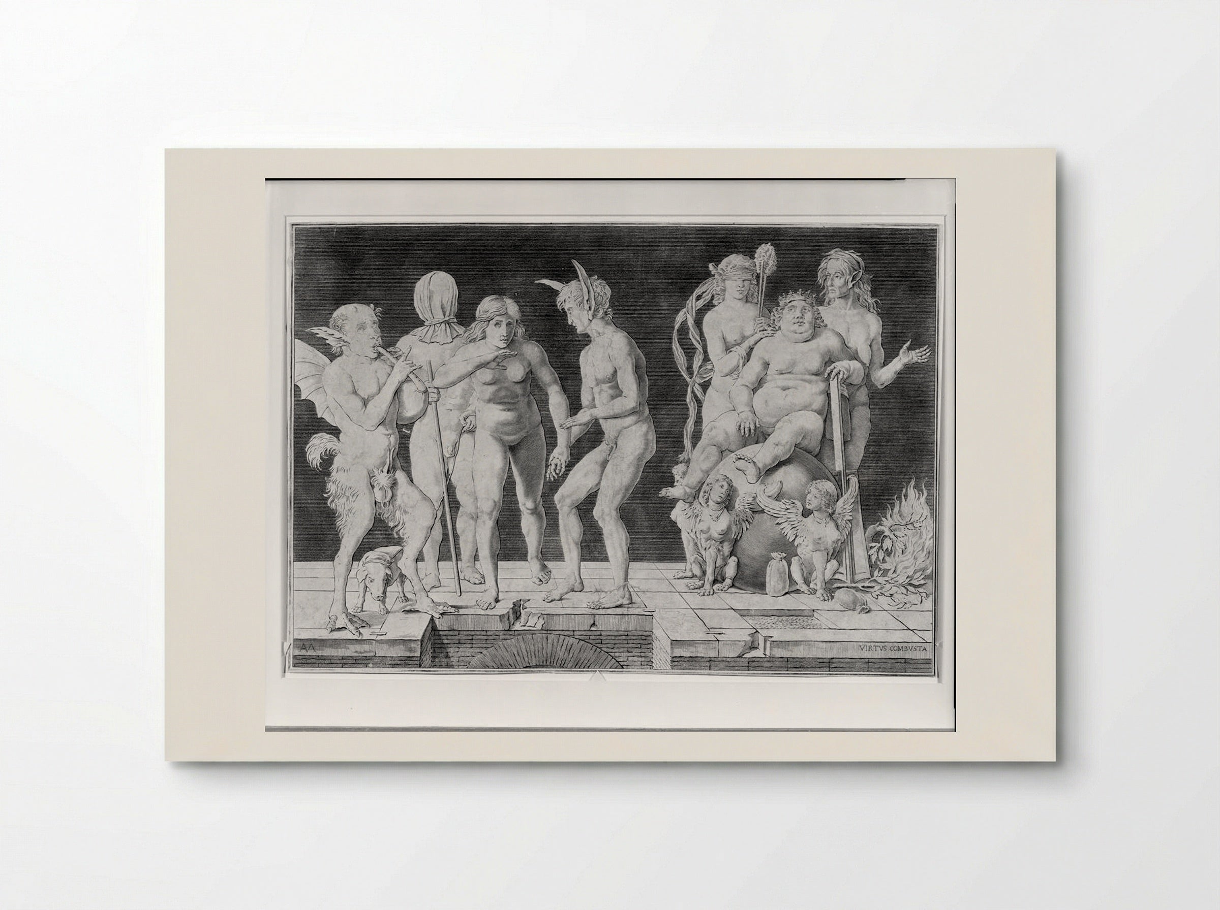 Virtue Combusta - Andrea Mantegna - Poster