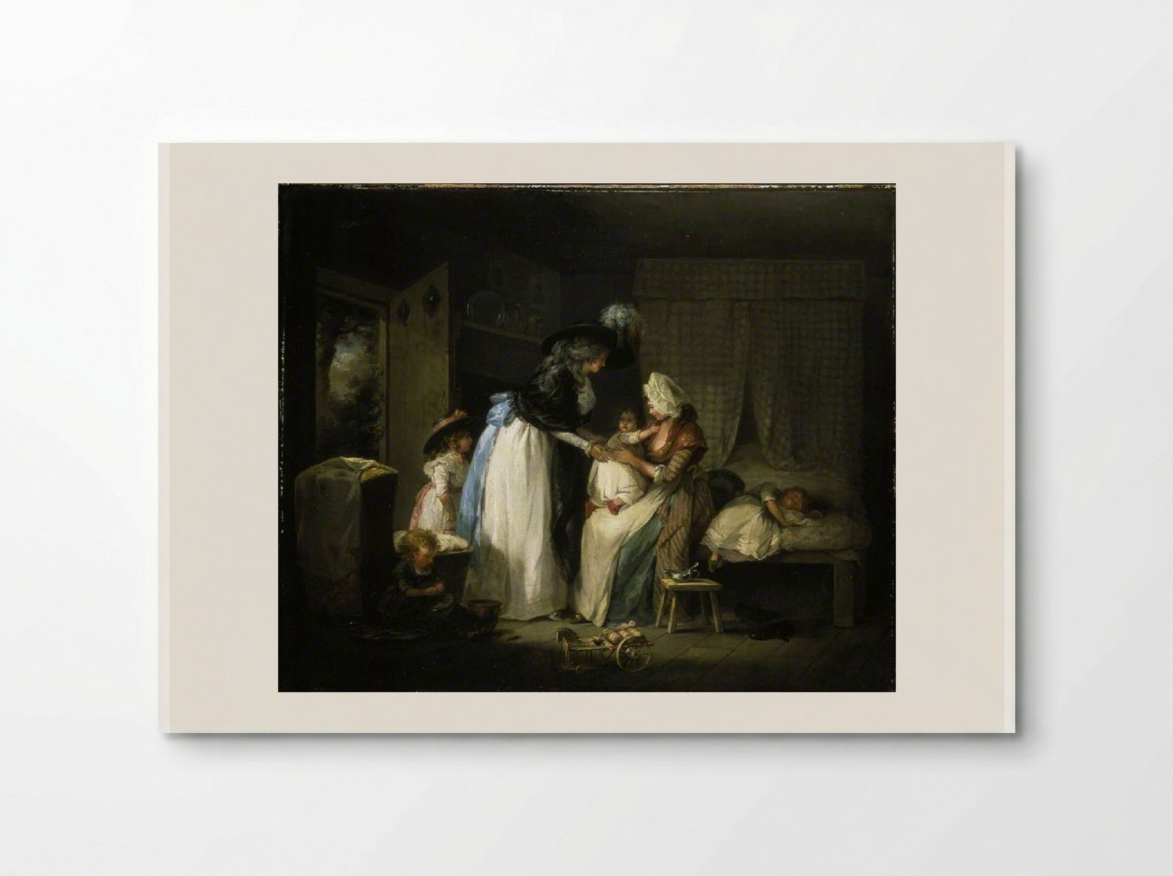 Visit to the Child at Nurse - George Morland - Poster