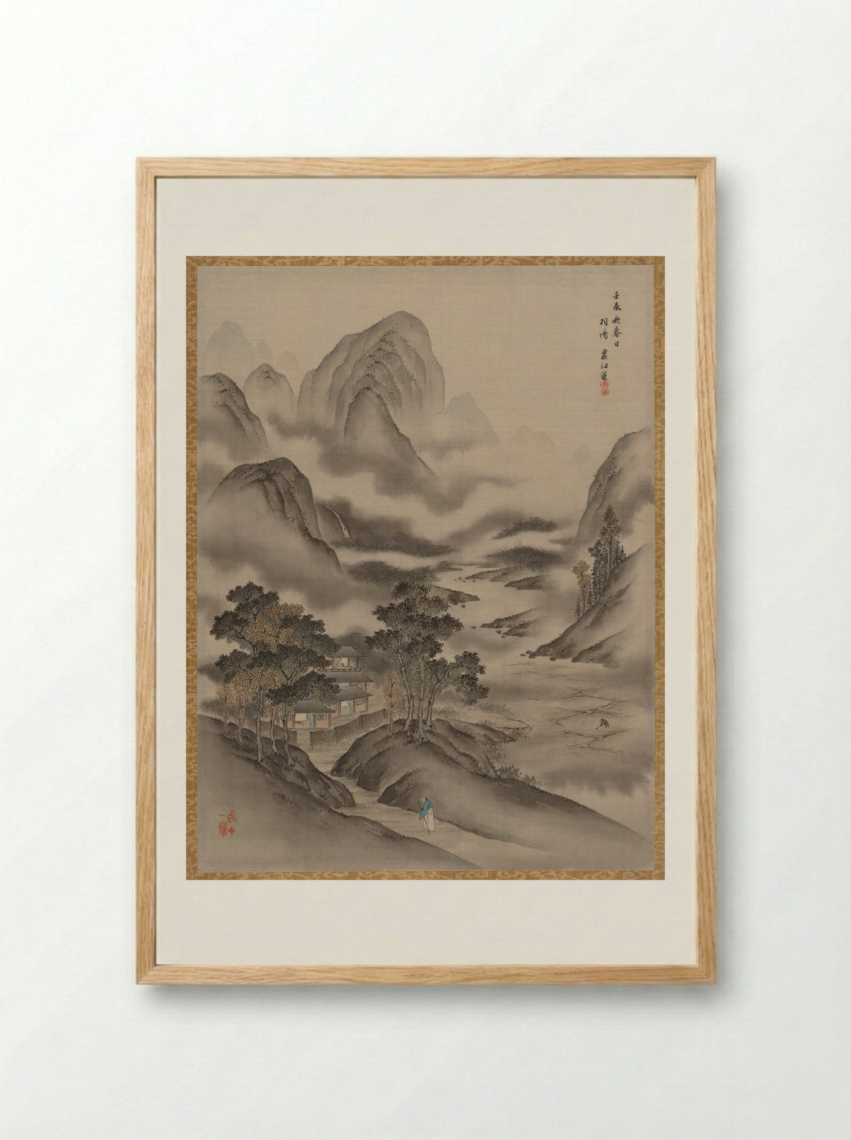 Visiting a Friend - Seki Shūkō - Framed Print Wood