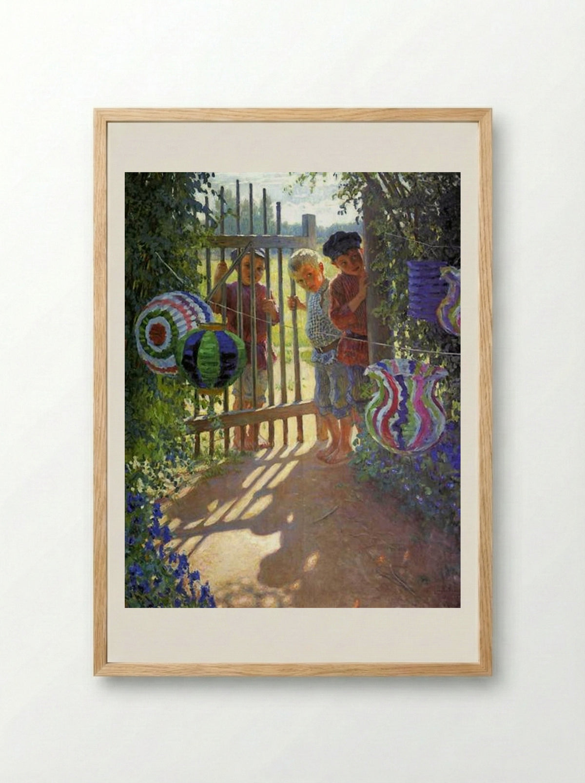 Visitors - Nikolay Bogdanov-Belsky - Framed Print Wood