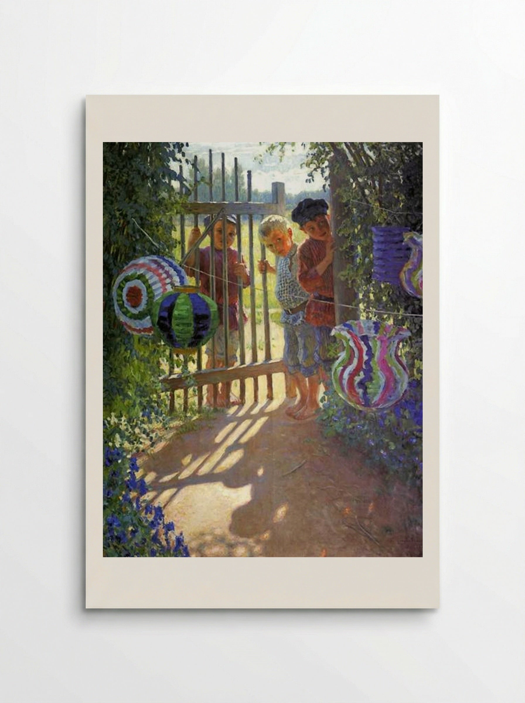 Visitors - Nikolay Bogdanov-Belsky - Poster
