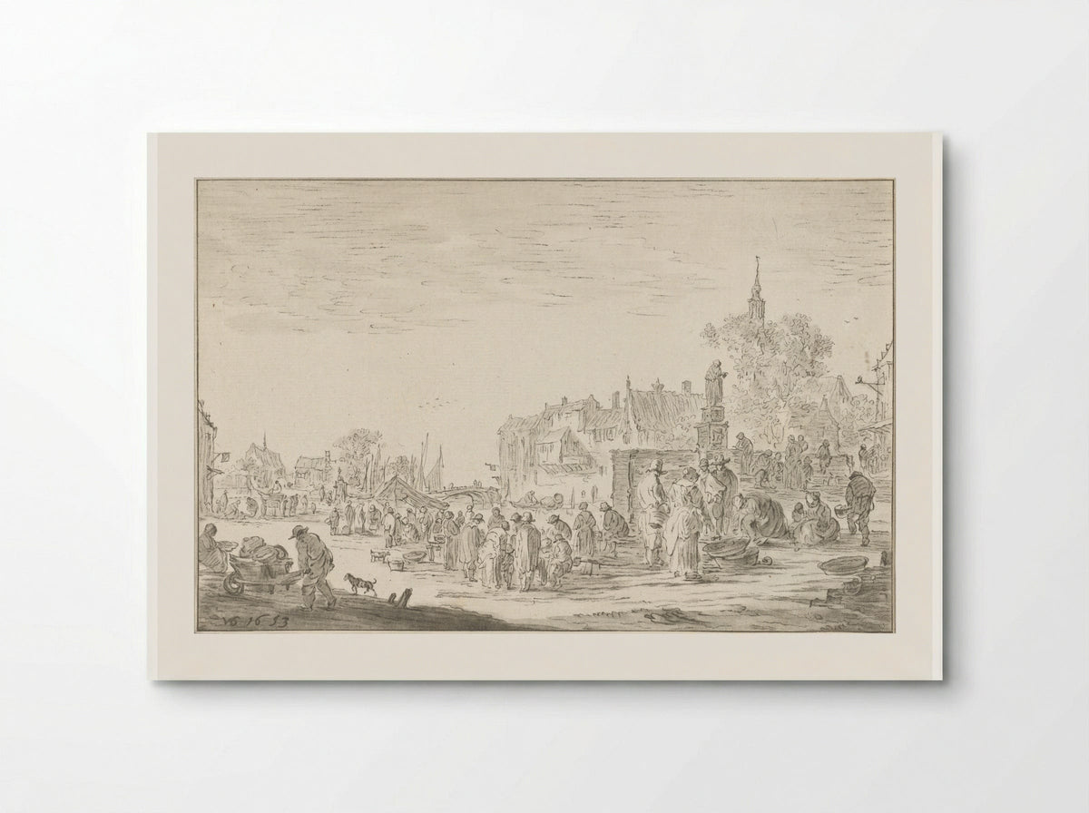 Vismarkt - Cornelis Ploos van Amstel - Poster
