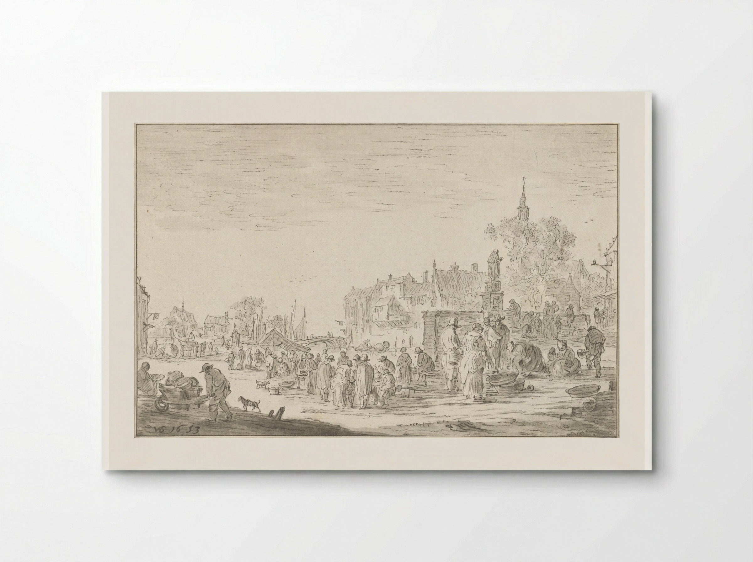Vismarkt - Cornelis Ploos van Amstel - Poster