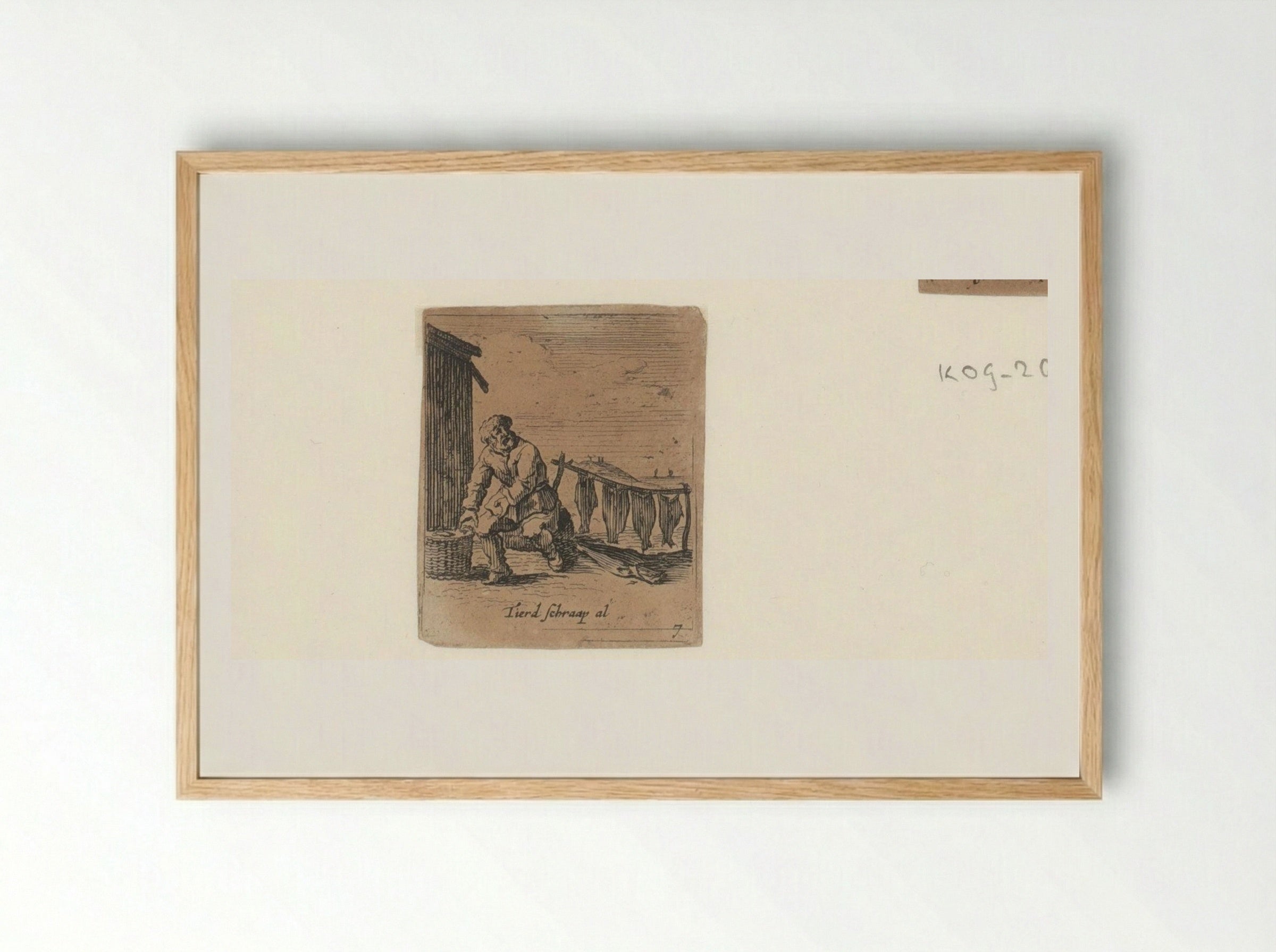 Visser (Fisherman) - Gillis van Scheyndel (I) - Framed Print Wood