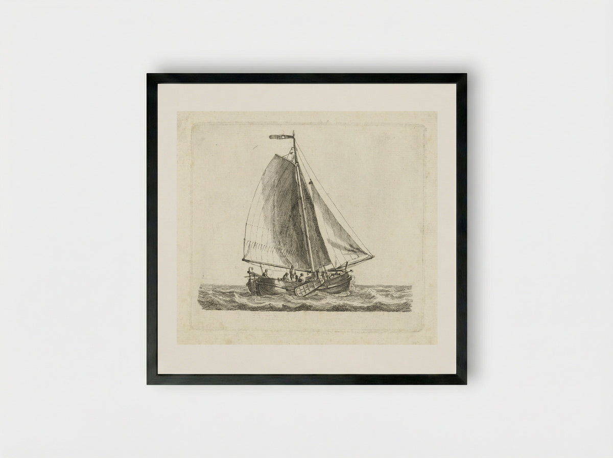 Vissersboot - Gerrit Groenewegen - Framed Print Black