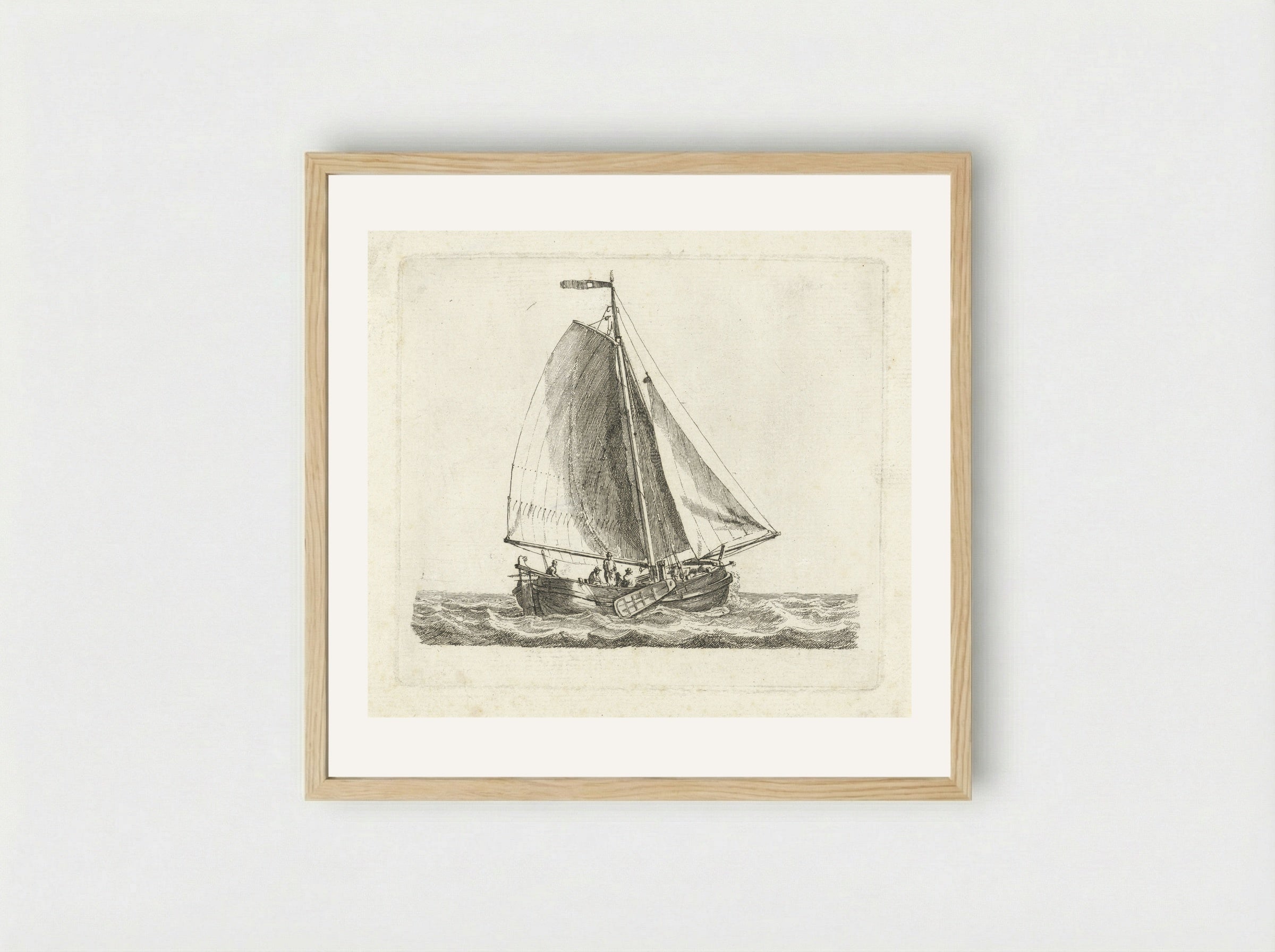 Vissersboot - Gerrit Groenewegen - Framed Print Wood