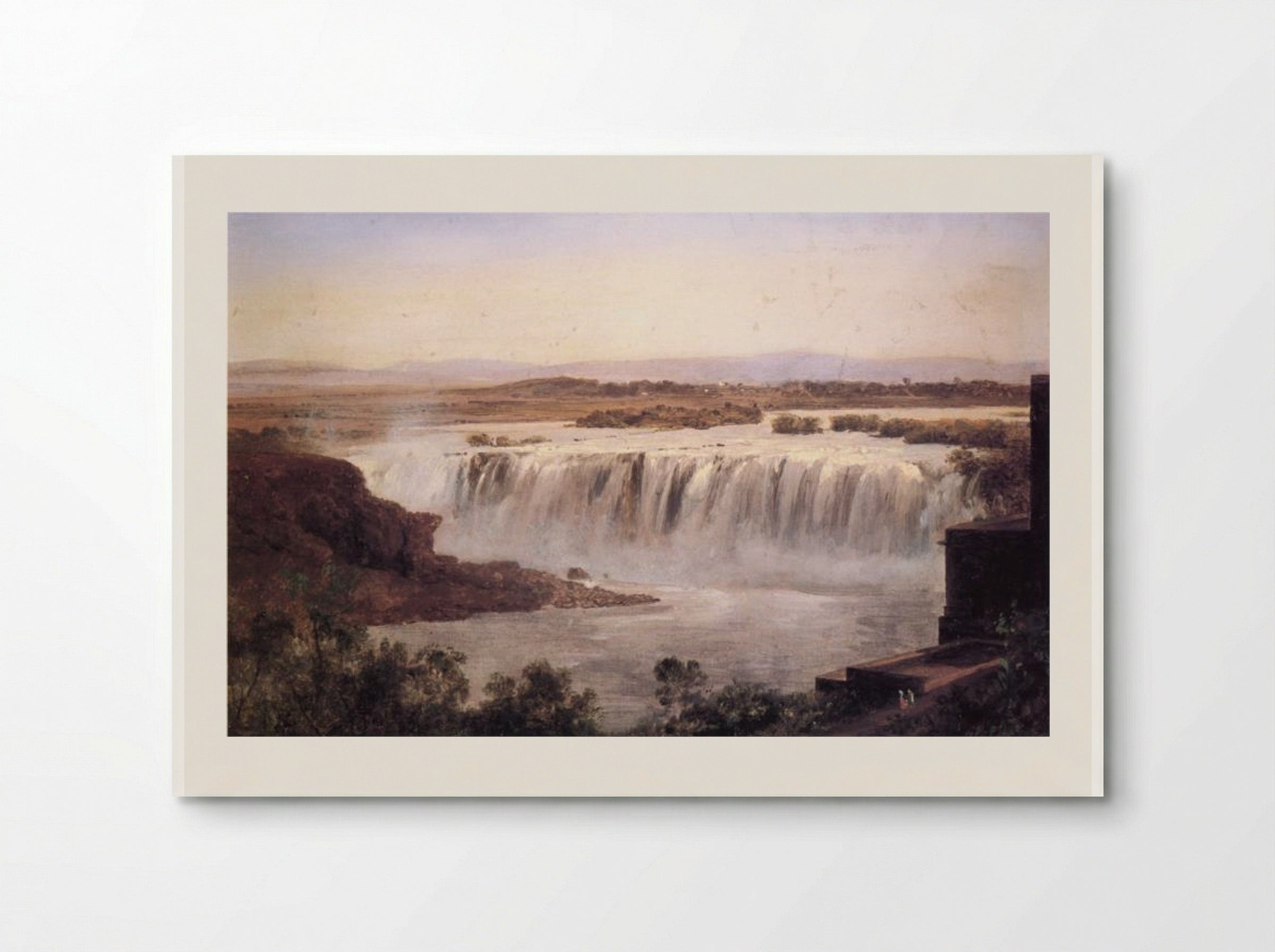 Vista de la cascada de Juanacatlán - José María Velasco - Poster