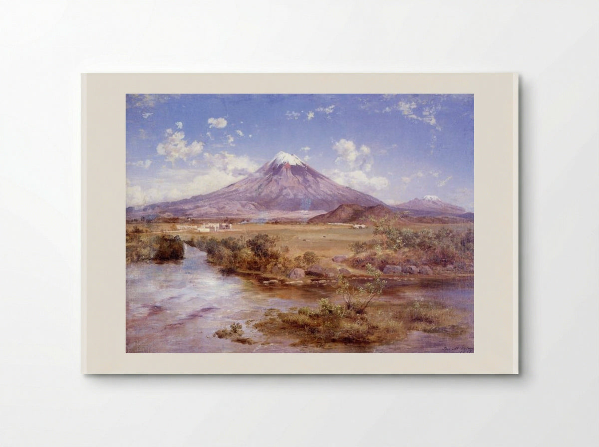 Vista de los volcanes - José María Velasco - Poster