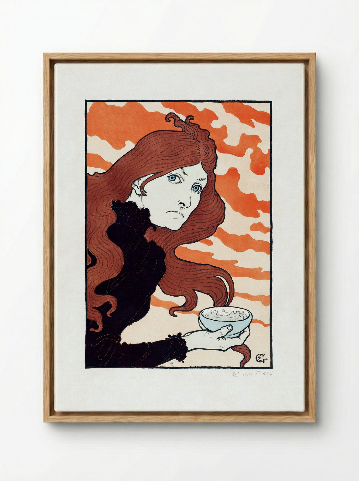 Vitrioleuse (The Acid Thrower) - Eugène Grasset - Framed Canvas Wood