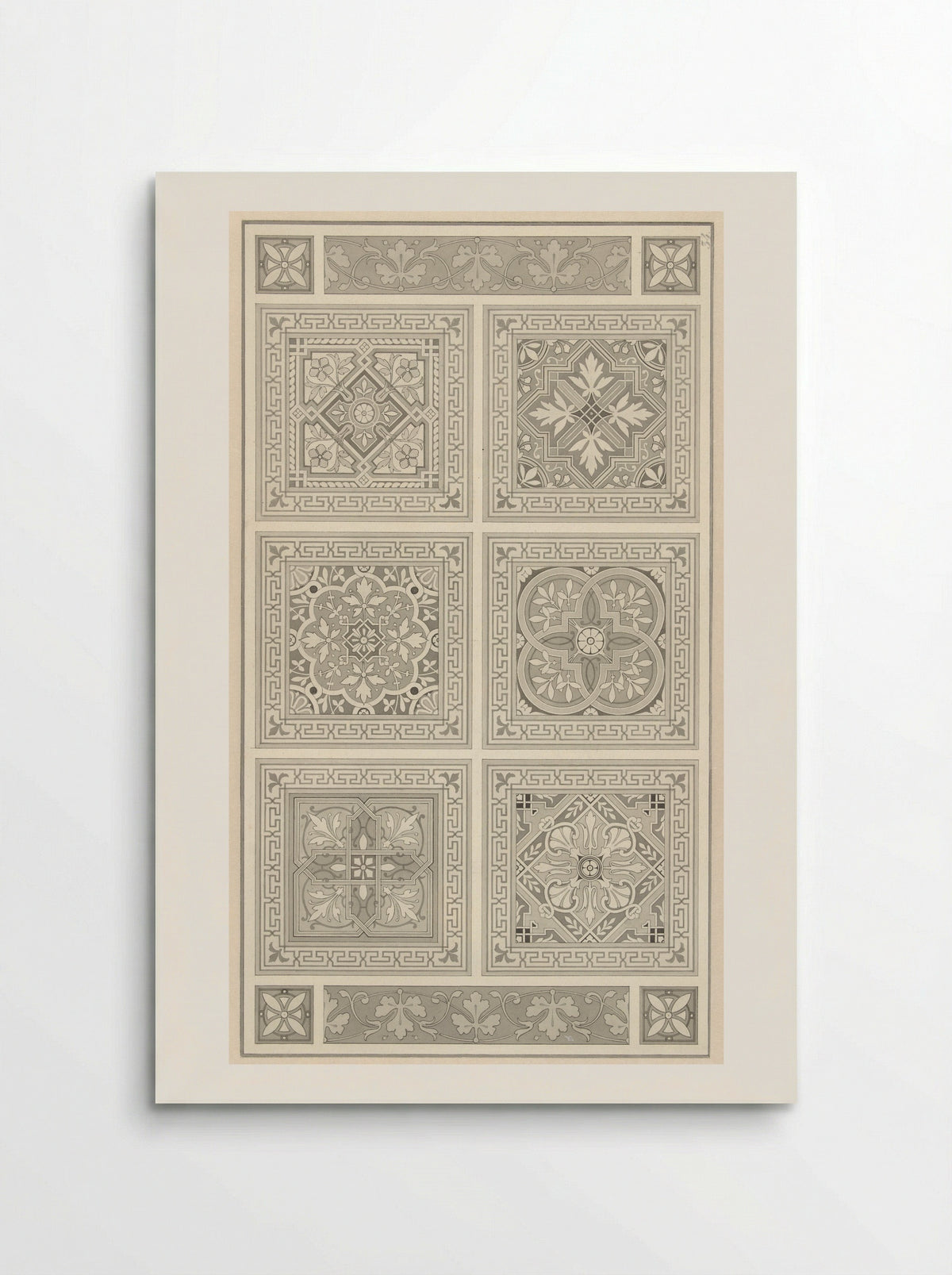 Vlakvulling van friezen en vierkanten - Alexandre Eugène Prignot - Poster