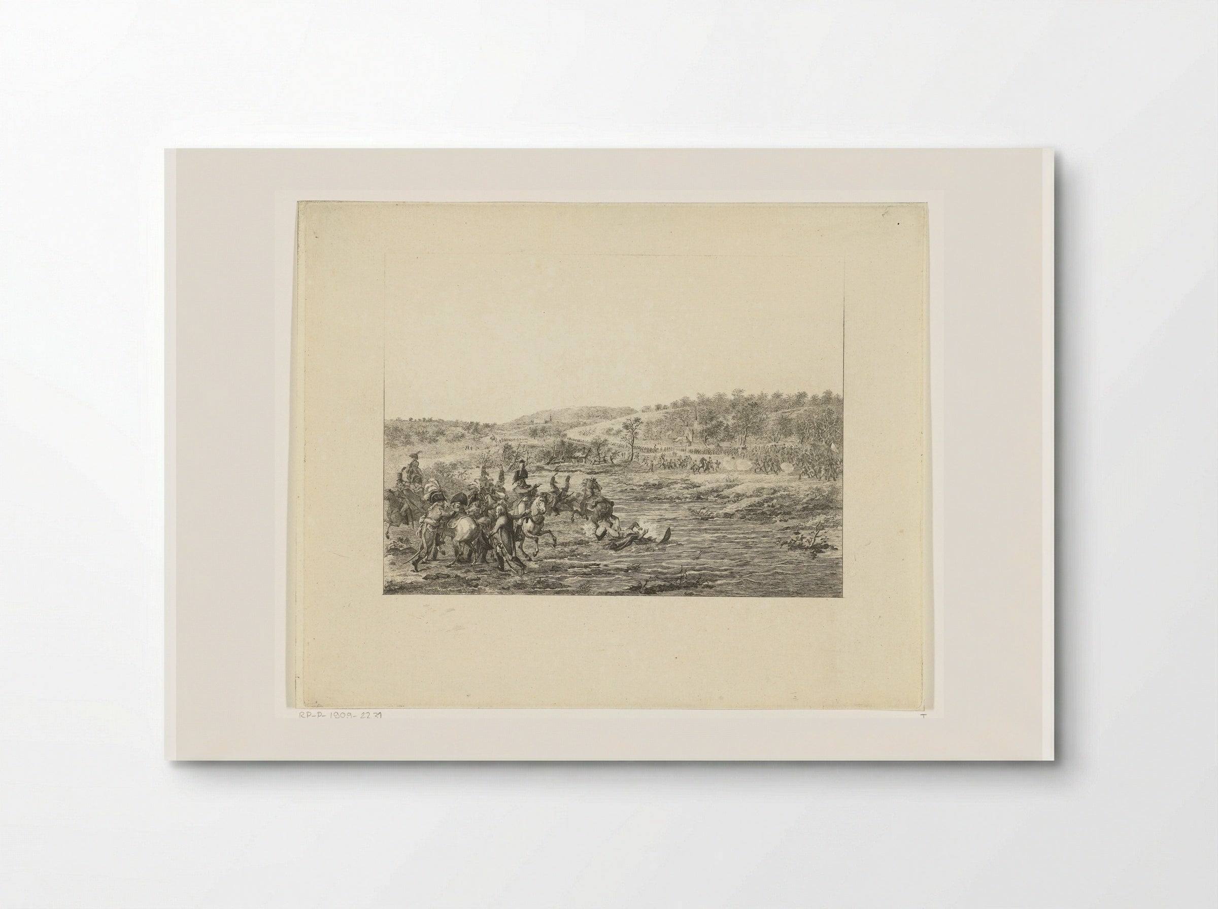 Vlucht van de Franse generaal Charles-Francois Dumouriez - Joannes Bemme - Poster