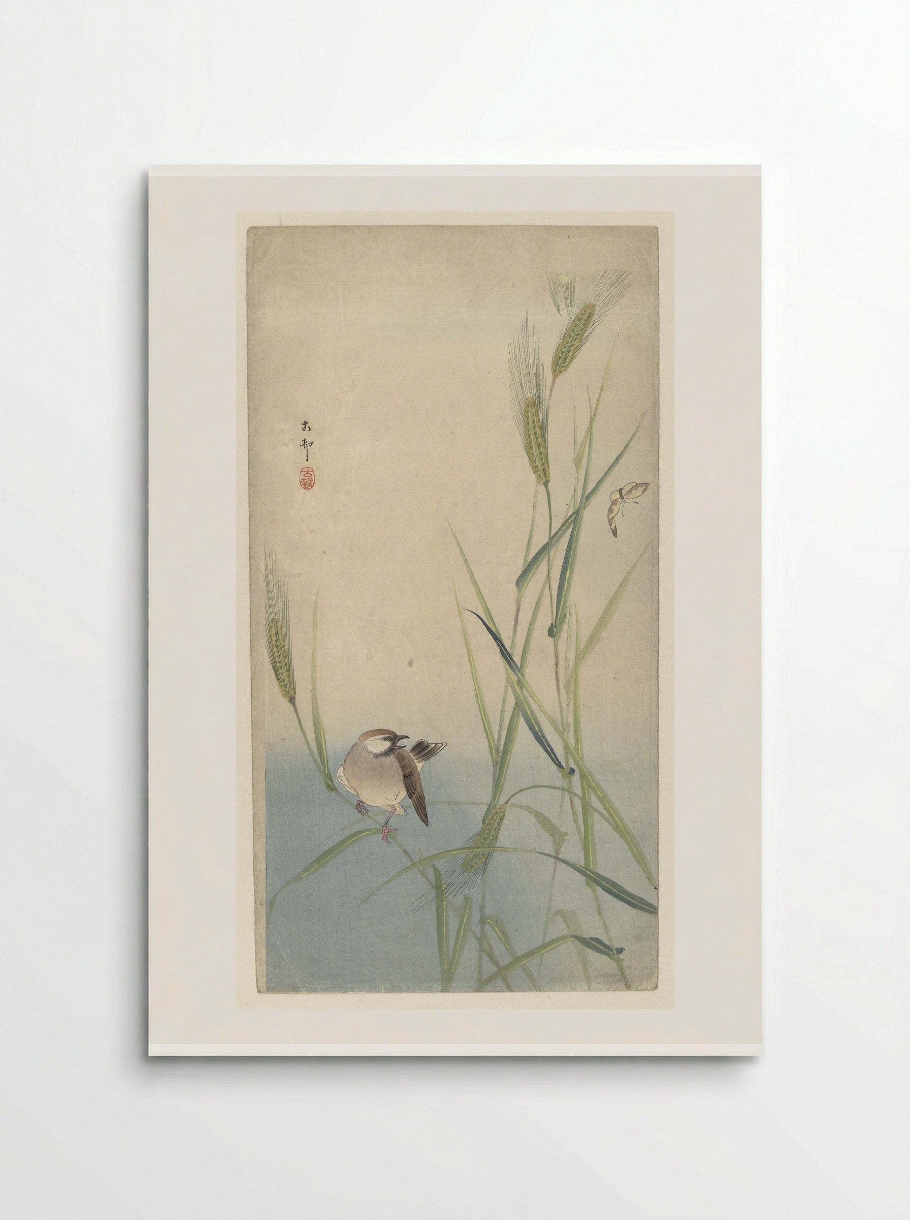 Vogel en vlinder (Bird and Butterfly) - Matsuki Heikichi - Poster
