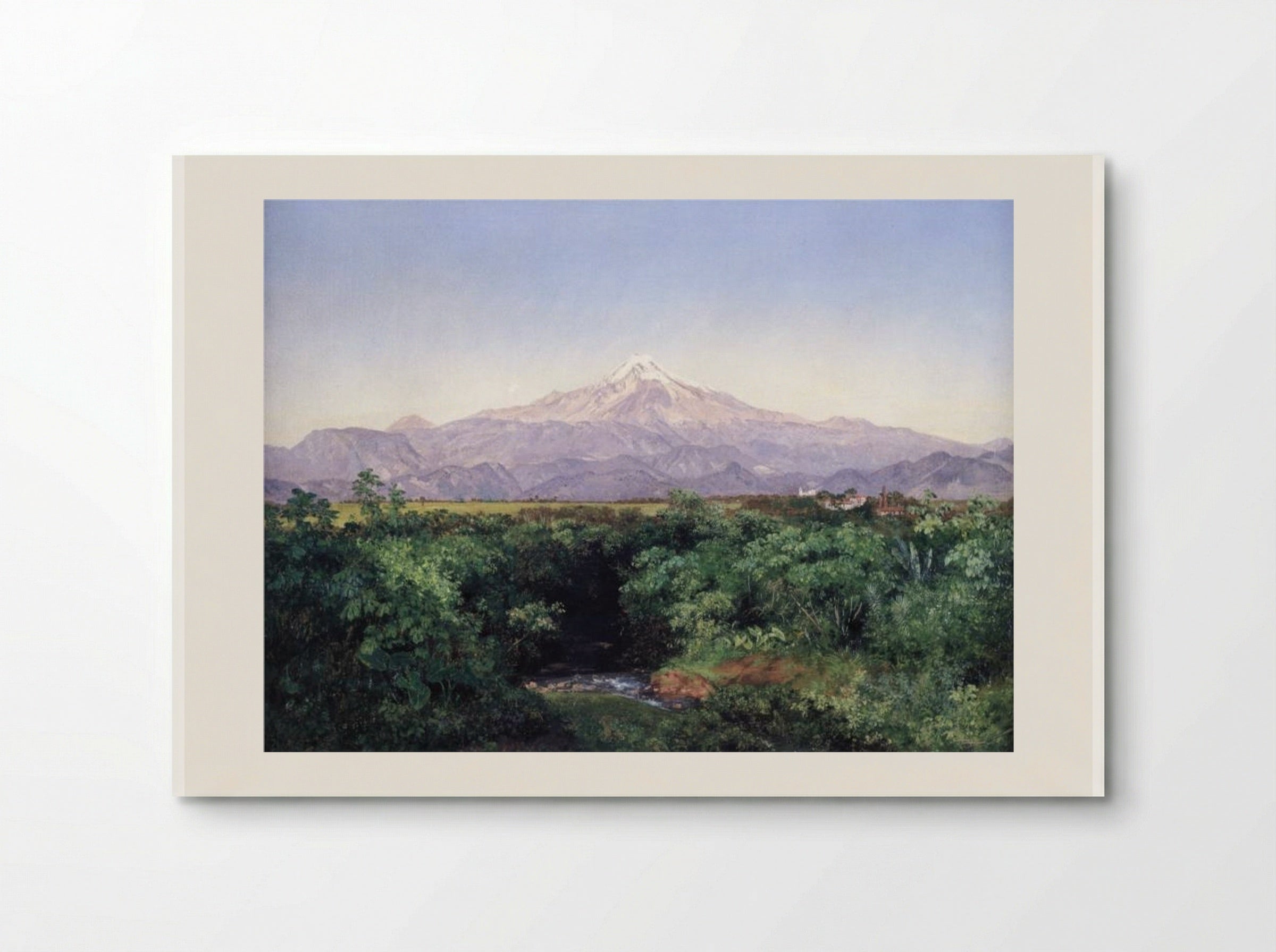 Volcán de Orizaba desde la Hacienda de San Miguelito - José María Velasco - Poster
