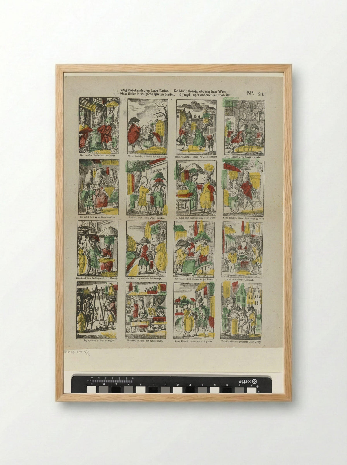 Volg zedekunde, en haar lessen - Glenisson & Zonen - Framed Print Wood