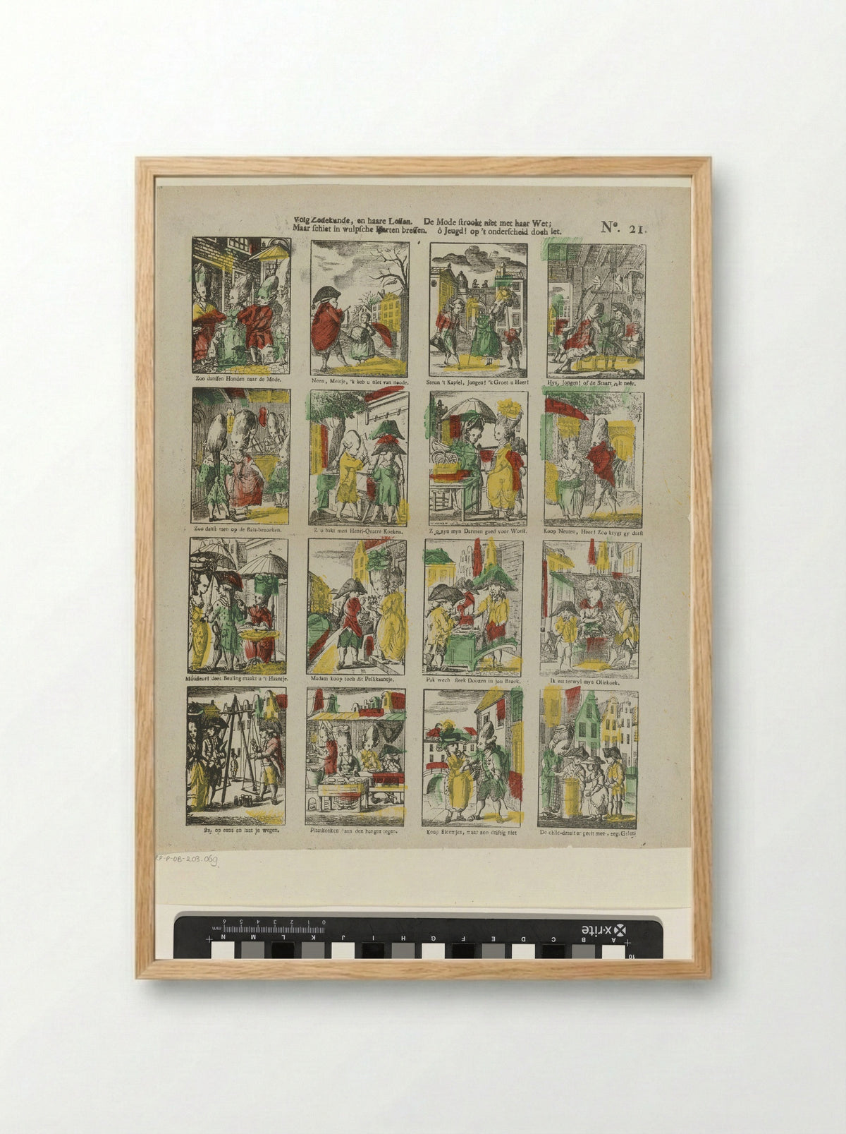 Volg zedekunde, en haar lessen - Glenisson & Zonen - Framed Print Wood