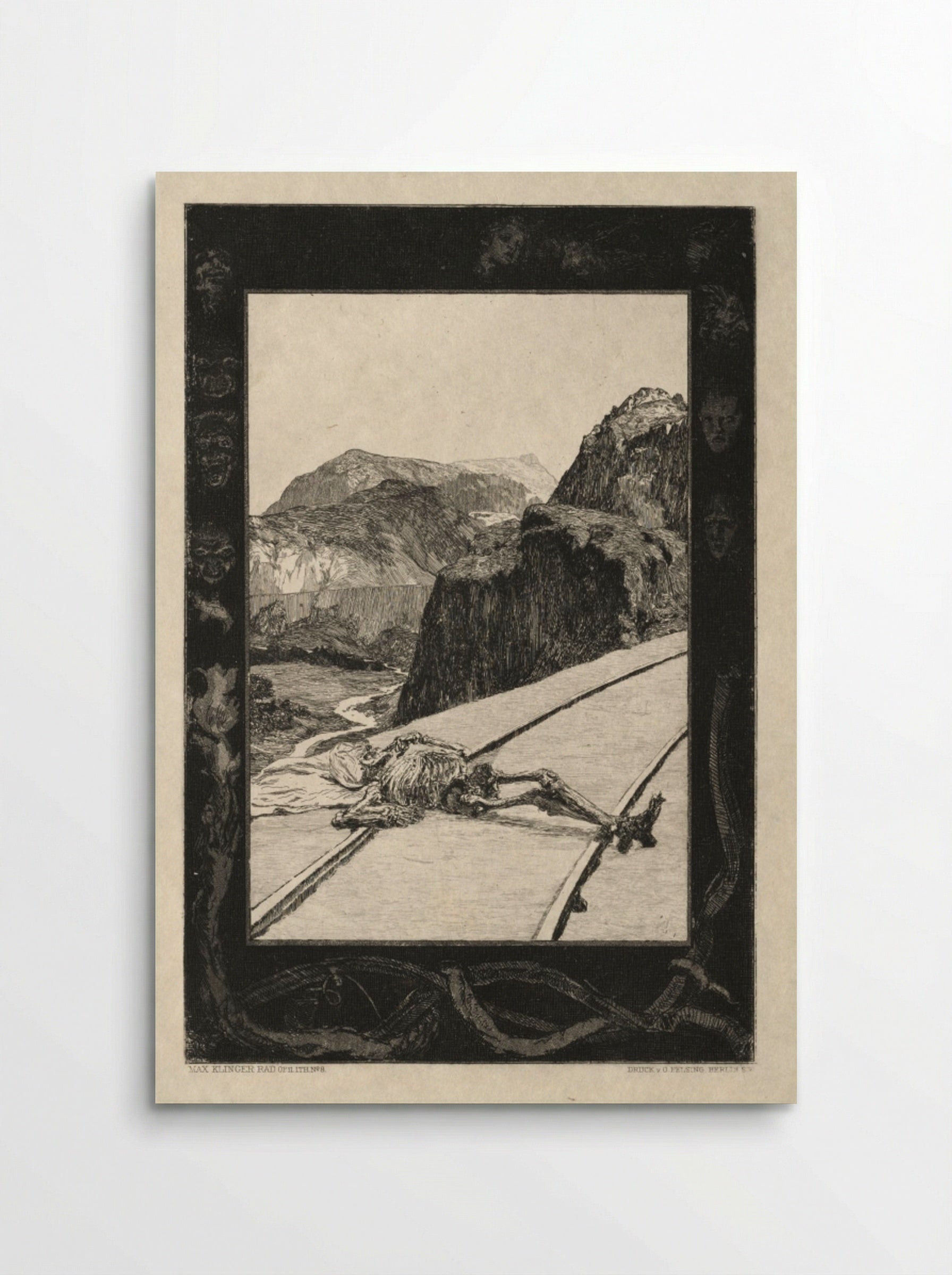 Vom Tode I, Opus II, No. 8 - Max Klinger - Poster