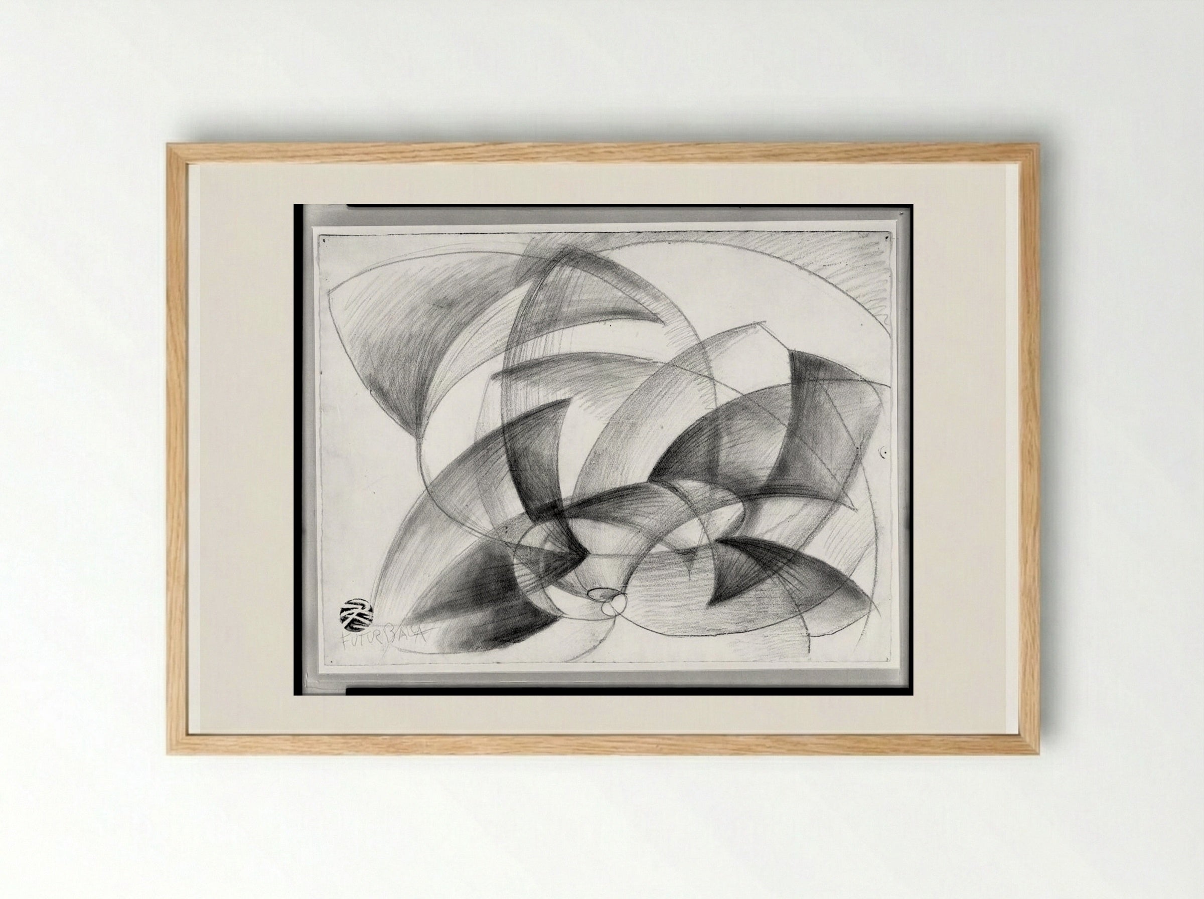 Vortice - Giacomo Balla - Framed Print Wood