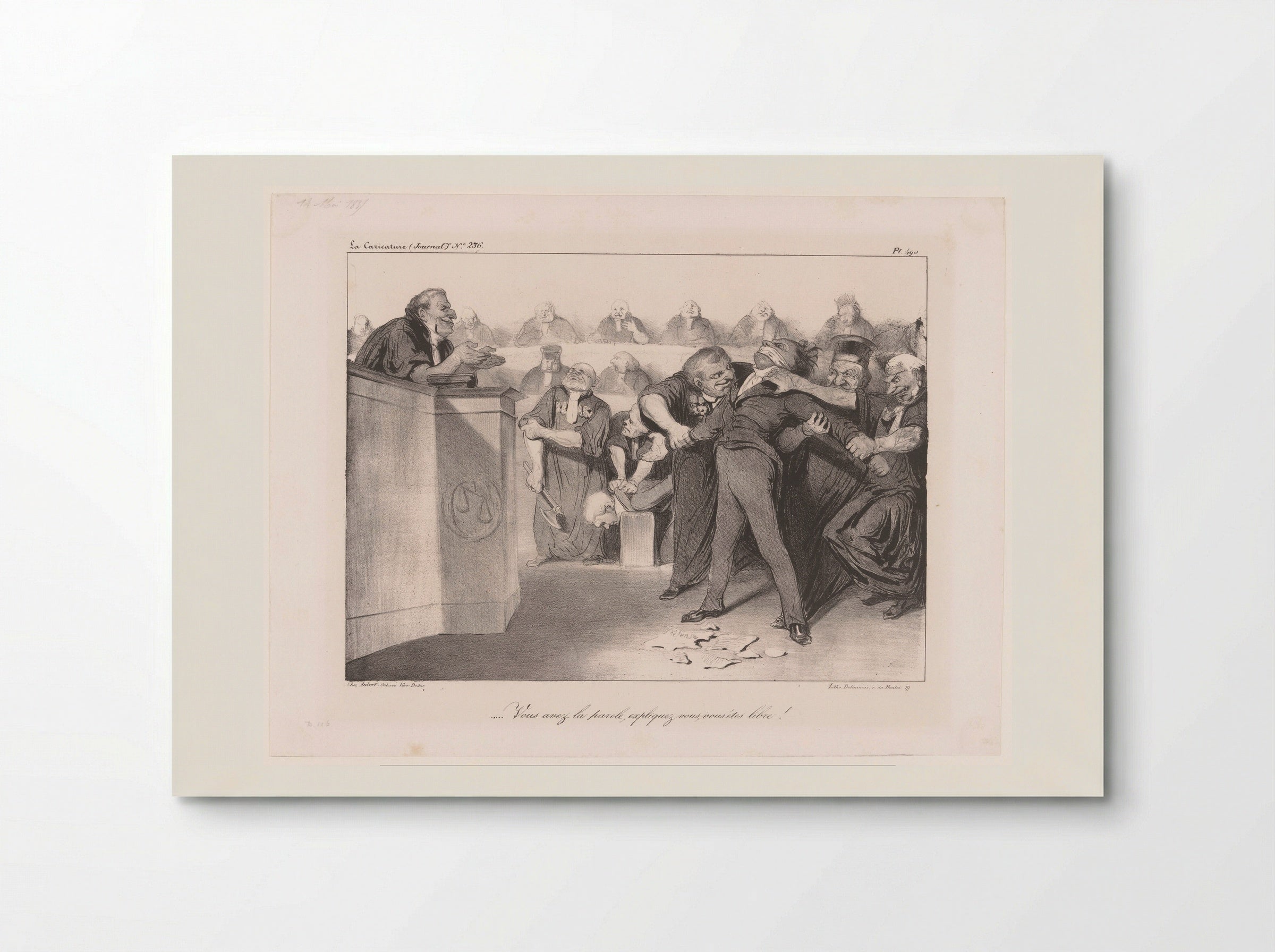 Vous avez la parole, expliquez-vous, vous êtes libre! - Honoré Daumier - Poster