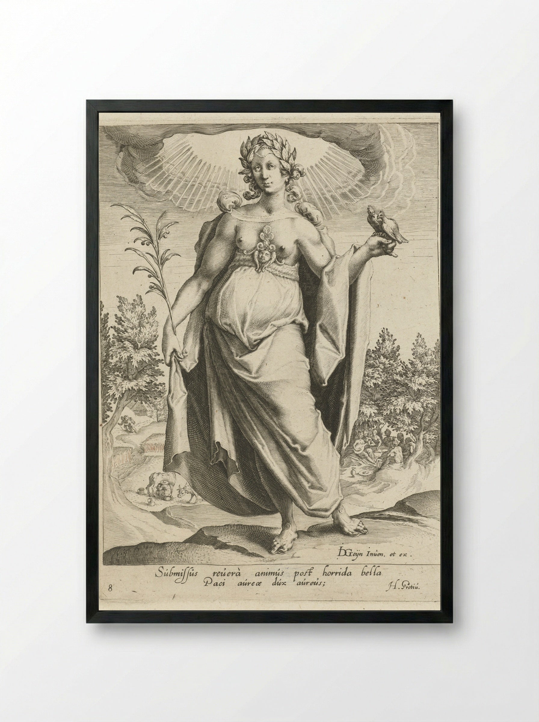 Vrede (Peace) - Zacharias Dolendo - Framed Print Black